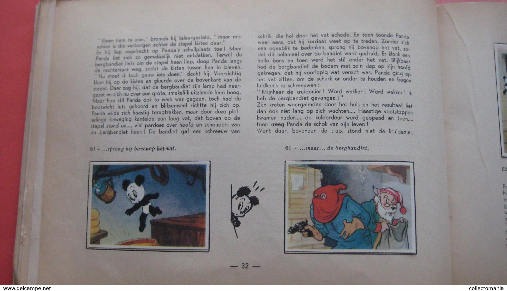 1e druk - REKLAME strip chromo ALBUM,  Panda en de meester-kruidenier, ill. Maarten Toonder, 1959 DE VOLHARDING