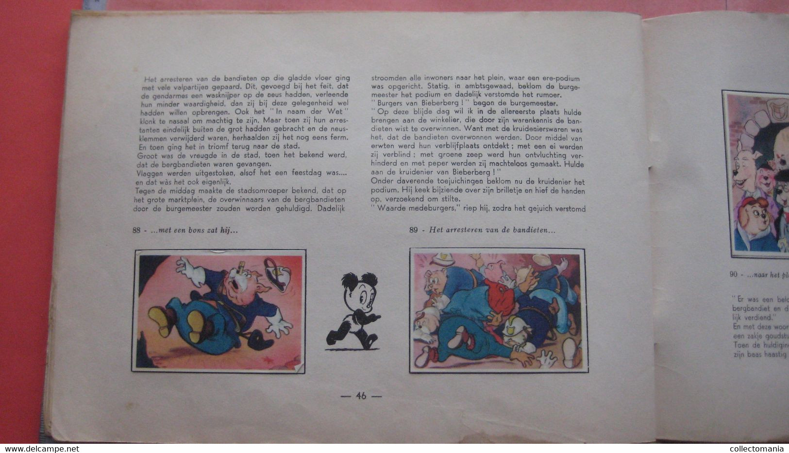 1e druk - REKLAME strip chromo ALBUM,  Panda en de meester-kruidenier, ill. Maarten Toonder, 1959 DE VOLHARDING