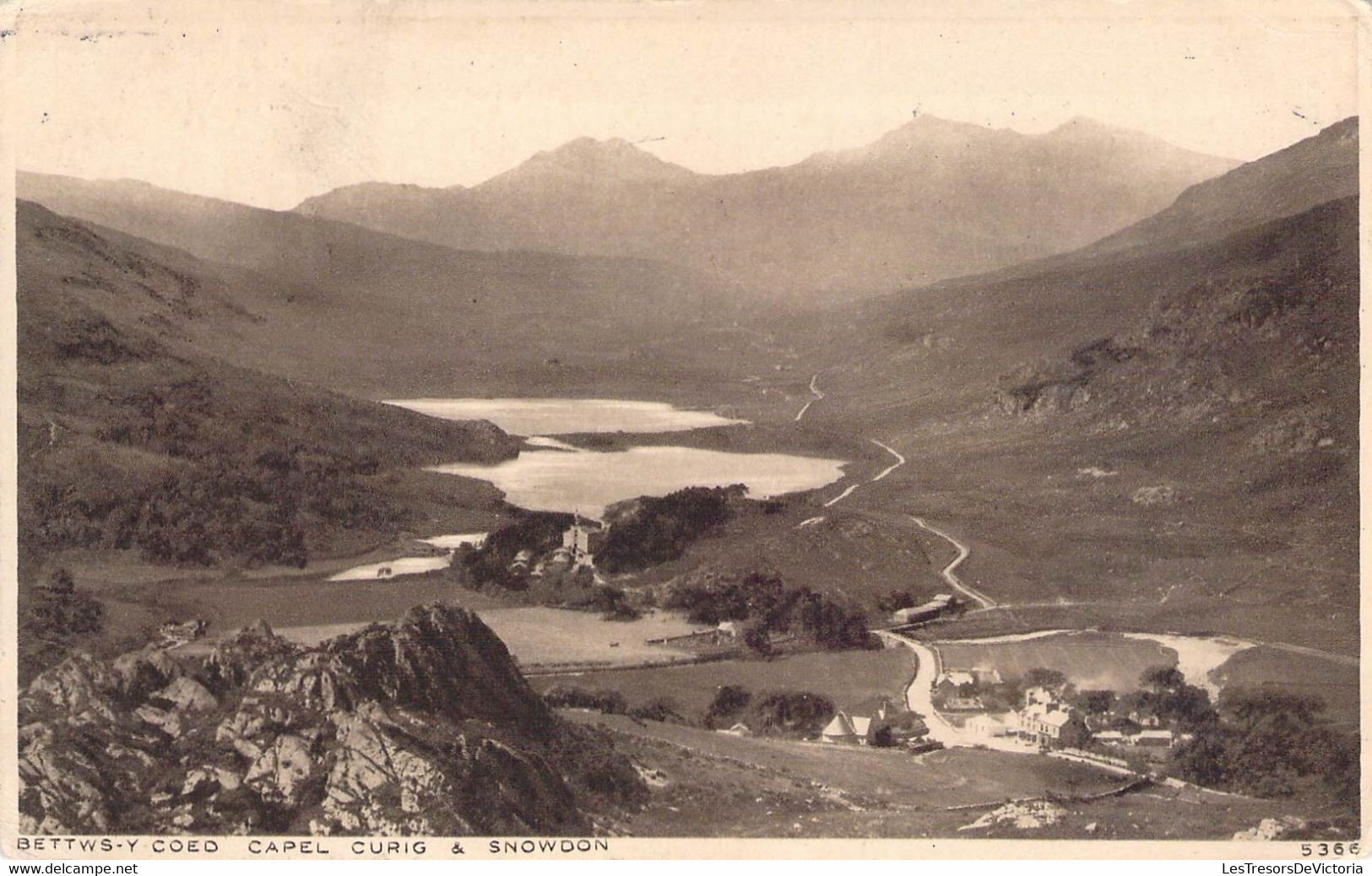 CPA Royaume Uni - Pays De Galles - Caernavonshire - Bettws Y Coed Capel Curig & Snowdon - Photochrom Co. Ltd. - Oblit. - Caernarvonshire