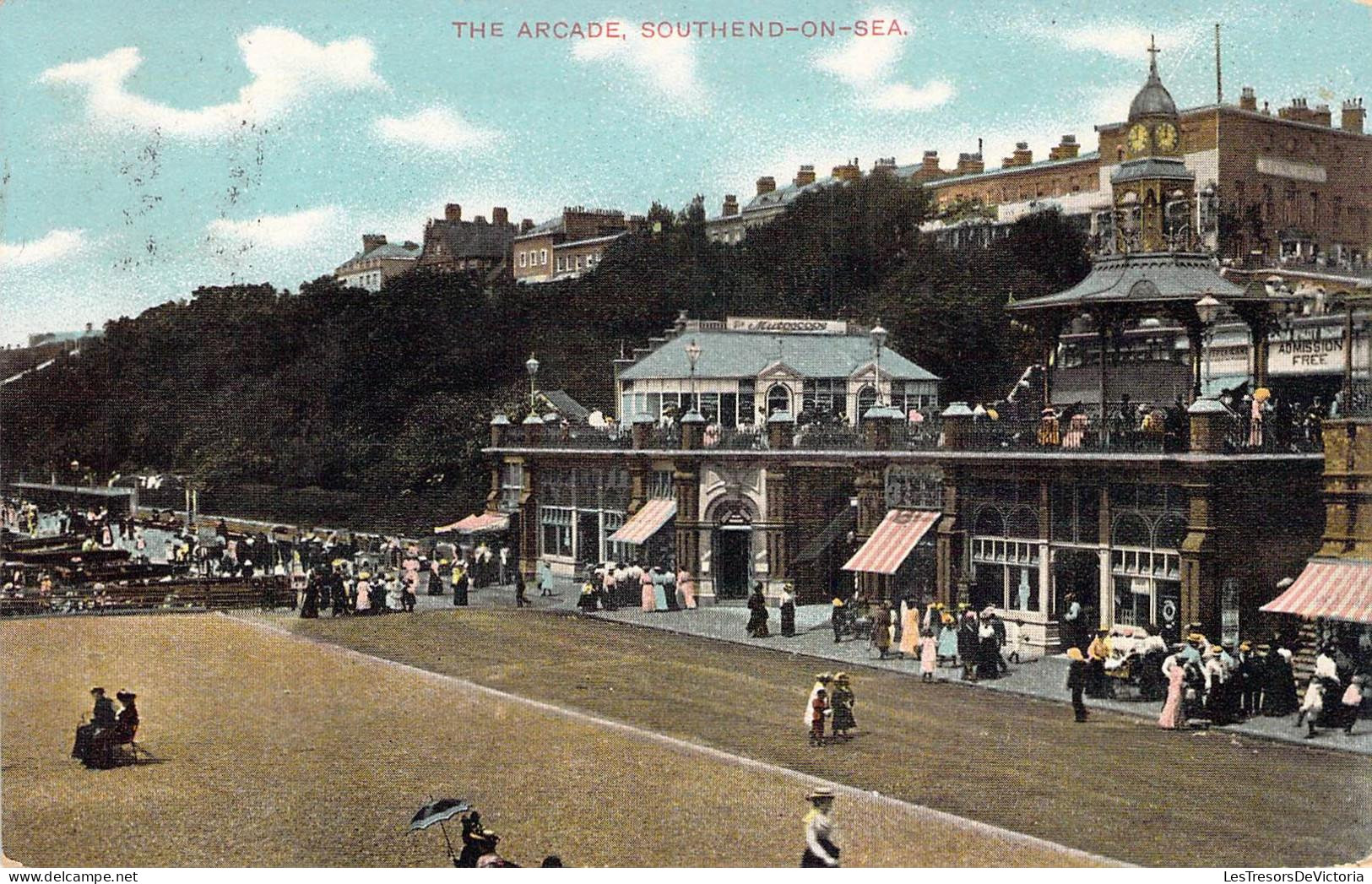 CPA Royaume Uni - Angleterre - Essex - Southend On Sea - The Arcade - Oblitérée Août 1905 - Colorisée - Animée - Southend, Westcliff & Leigh