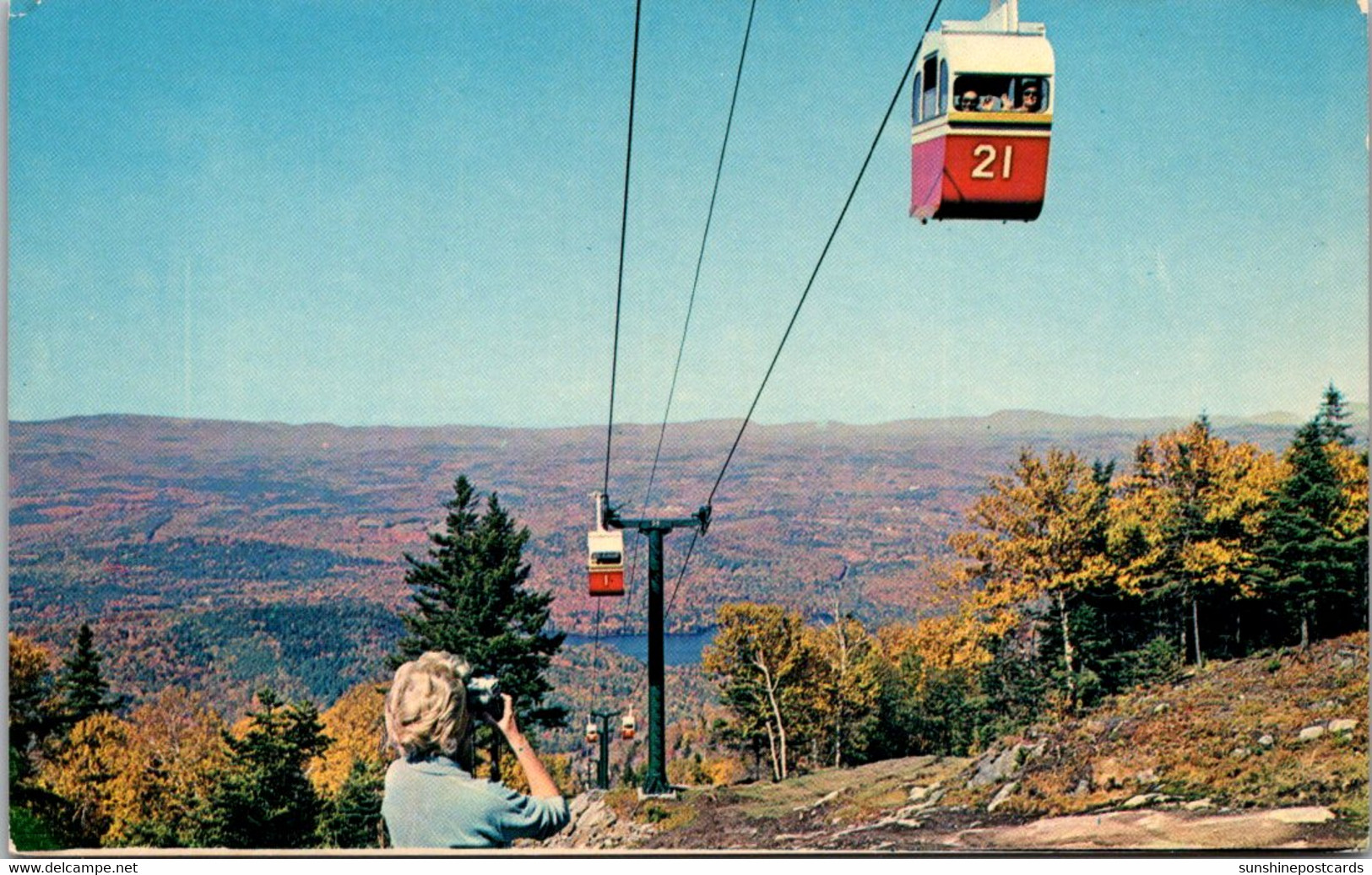 New Hampshire Mt Sunapee State Park The Aerial Gondola - White Mountains