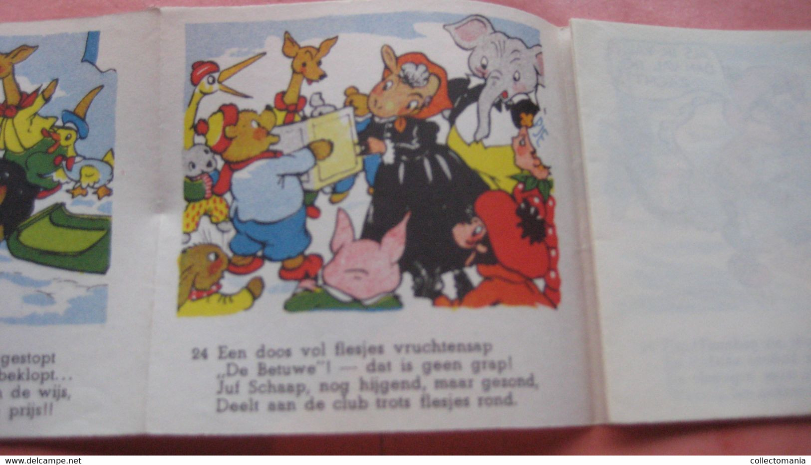 1952 Flipje, FRUITBAASJE de BETUWE, 4 kompl. series = 8 stroken in elk, voor kinderbioskoop FLIPPOSCOOP,  Prima staat