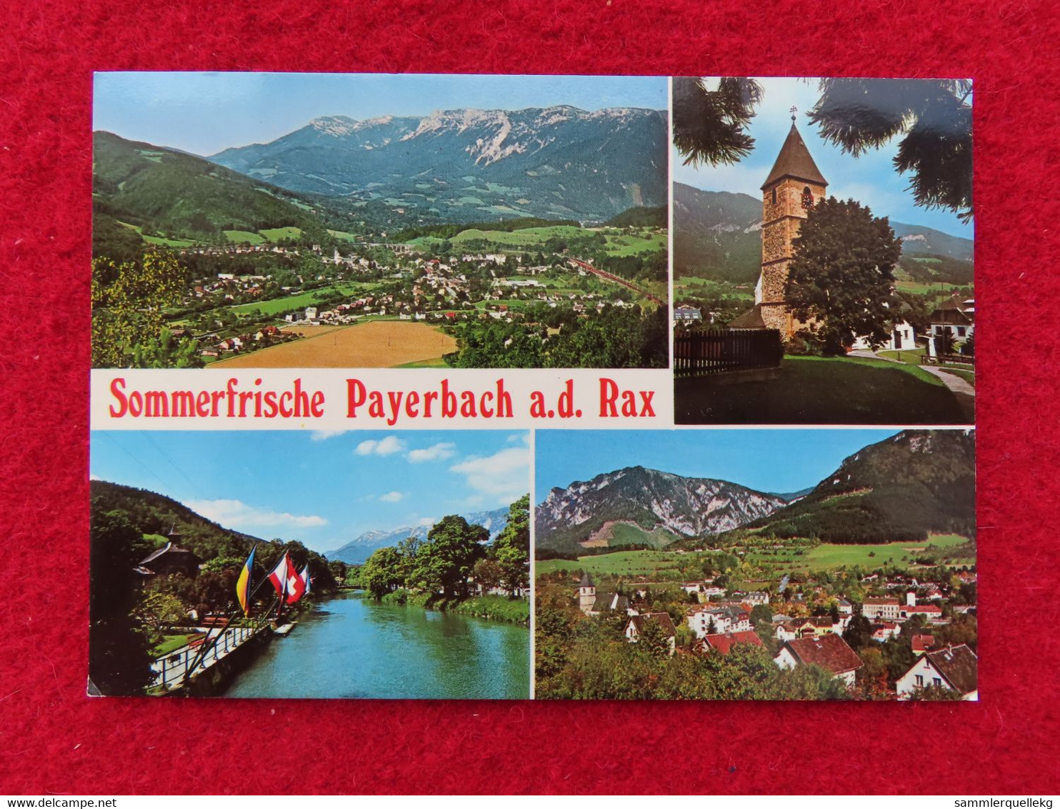 AK: Sommerfrische Payerbach, Gelaufen 4. 10. 1983 (Nr.3050) - Raxgebiet