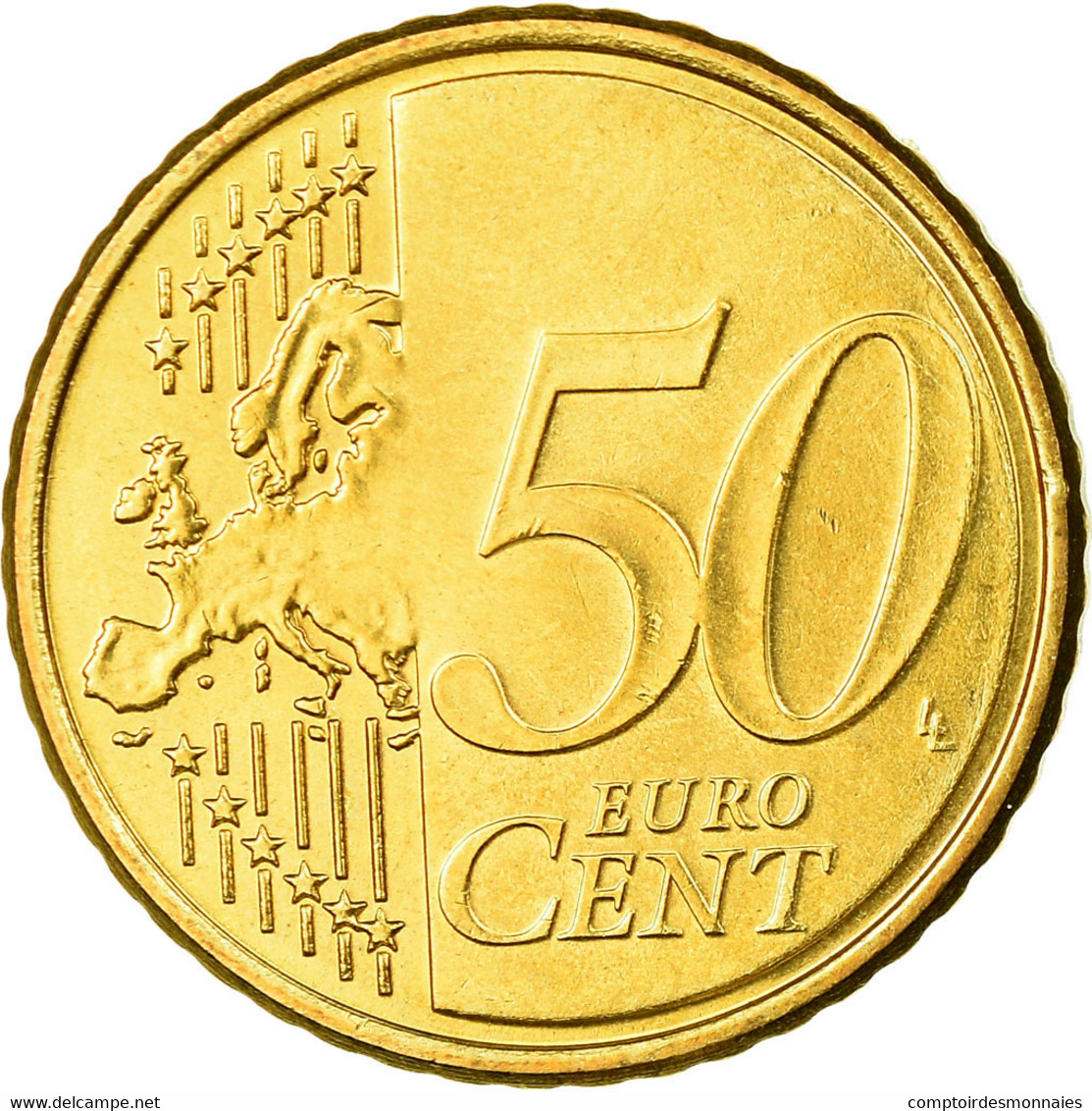 Chypre, 50 Euro Cent, 2008, TTB, Laiton, KM:83 - Chypre