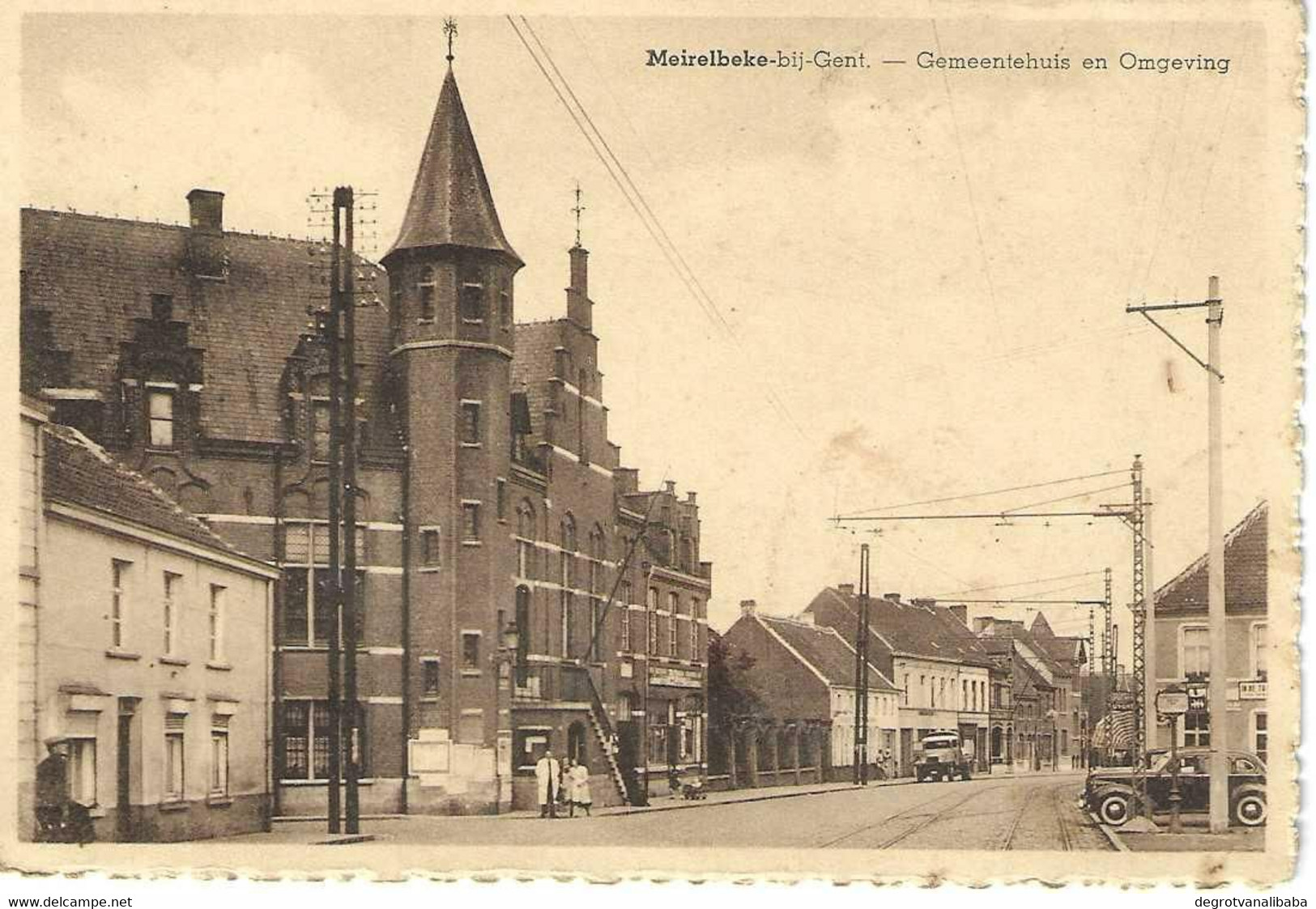 Merelbeke (Meirelbeke)   Gemeentehuis En Omgeving - Moerbeke-Waas