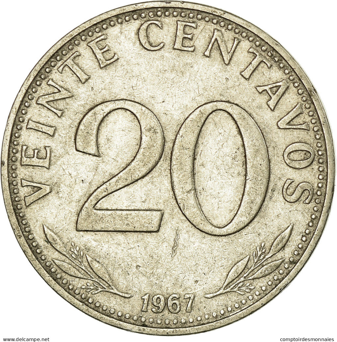 Monnaie, Bolivie, 20 Centavos, 1967, TTB, Nickel Clad Steel, KM:189 - Bolivie