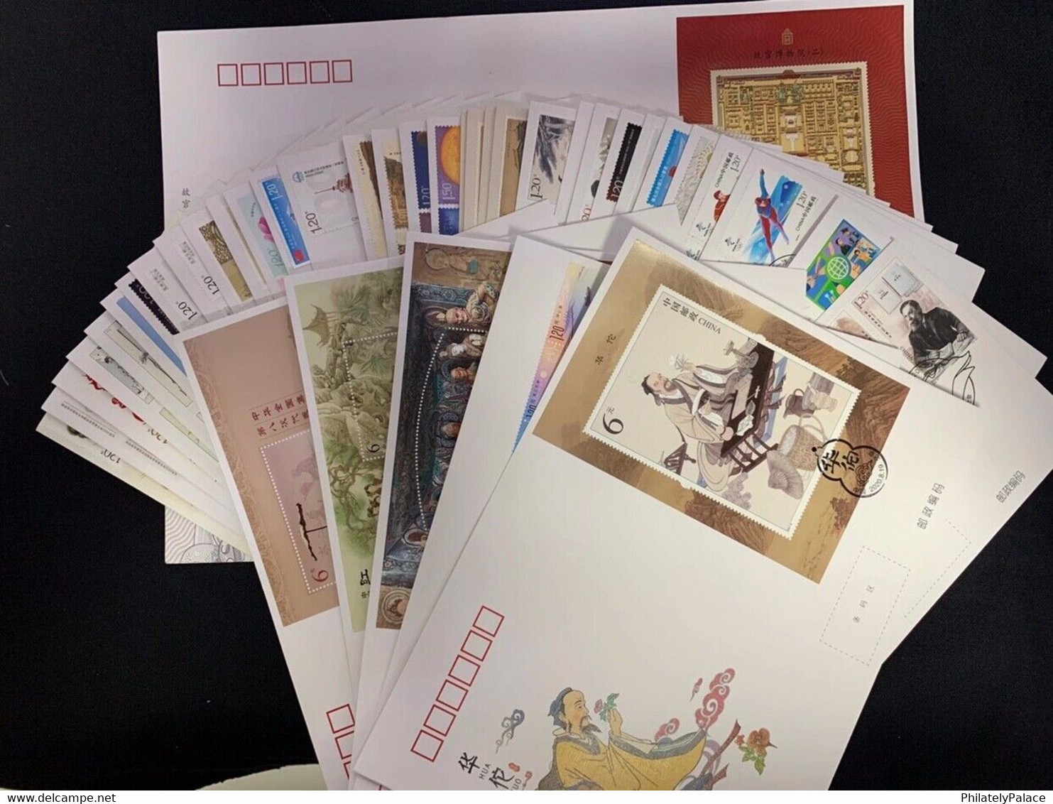 CHINA 2020-1 ~2020-27 The Whole Year Stamps Full Set FDC 56Pcs Total FDC Set (**) - Cartas & Documentos