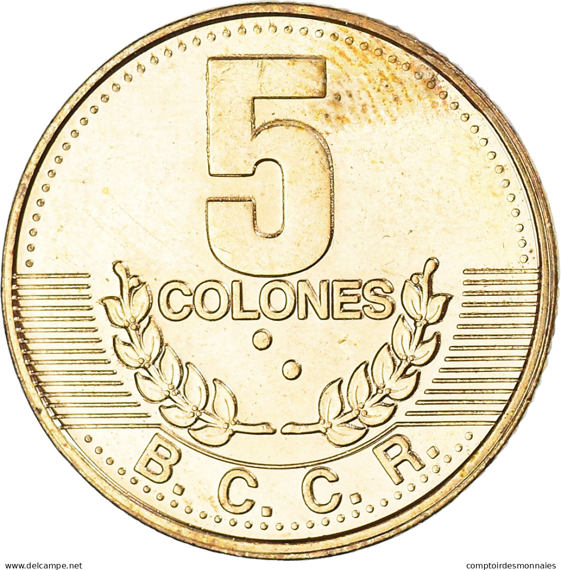 Monnaie, Costa Rica, 5 Colones, 1995 - Costa Rica