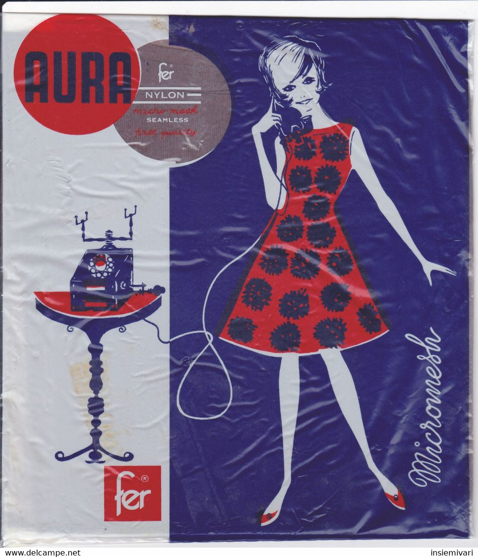 Advertising-pubblicità Su Busta Siggillata Collant Da Donna AURA (FER). - Other & Unclassified