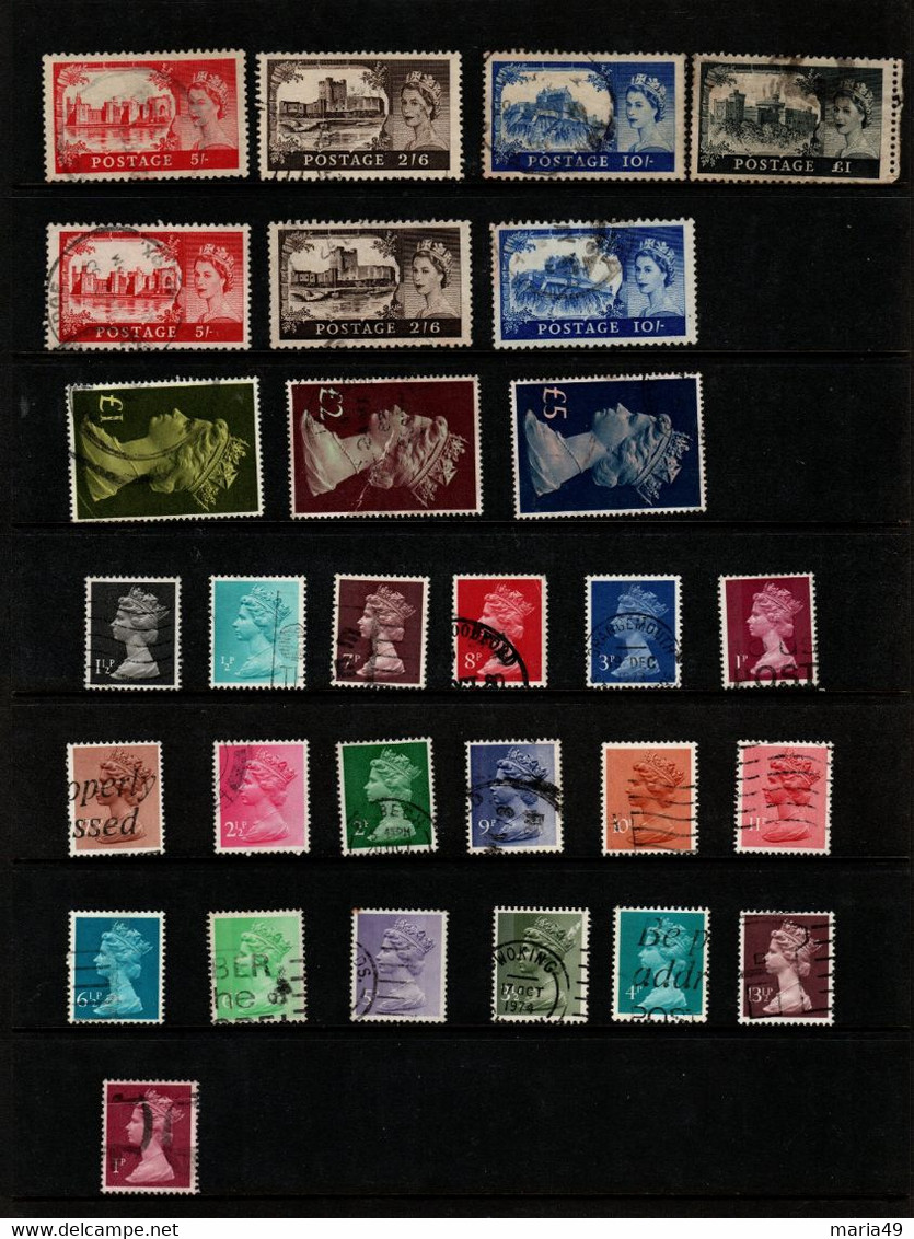 Great Britain Small Lot Used Stamps Lot 41 - Vrac (max 999 Timbres)