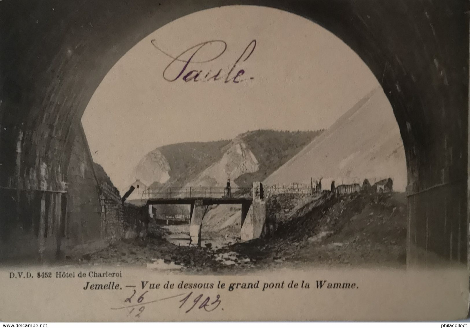 Jemelle (Rochefort) Vue De Dessous Le Grand Pont De La Wamme 1903 - Rochefort