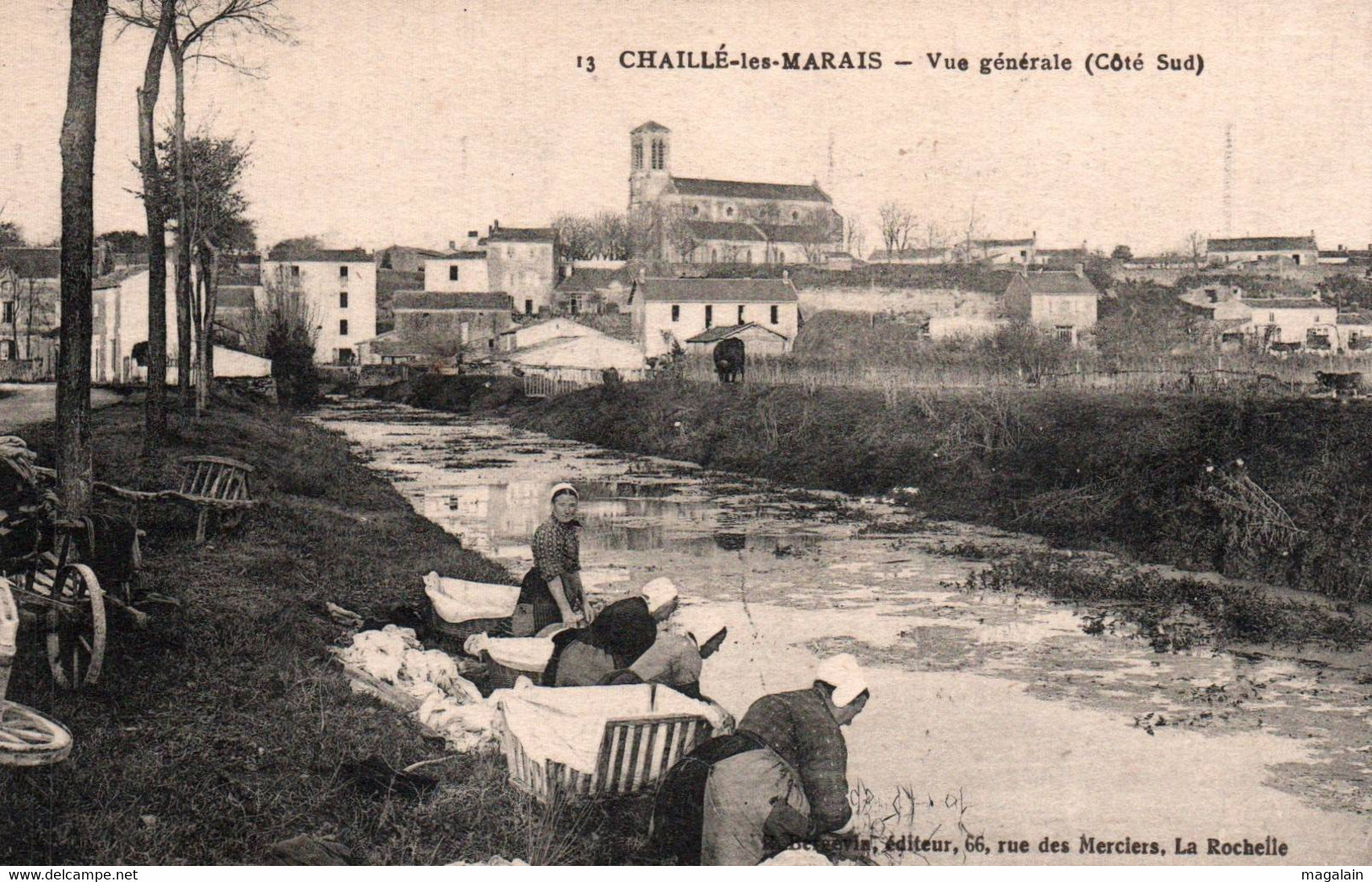 Chaillé Les Marais : Vue Générale, Côté Sud - Chaille Les Marais