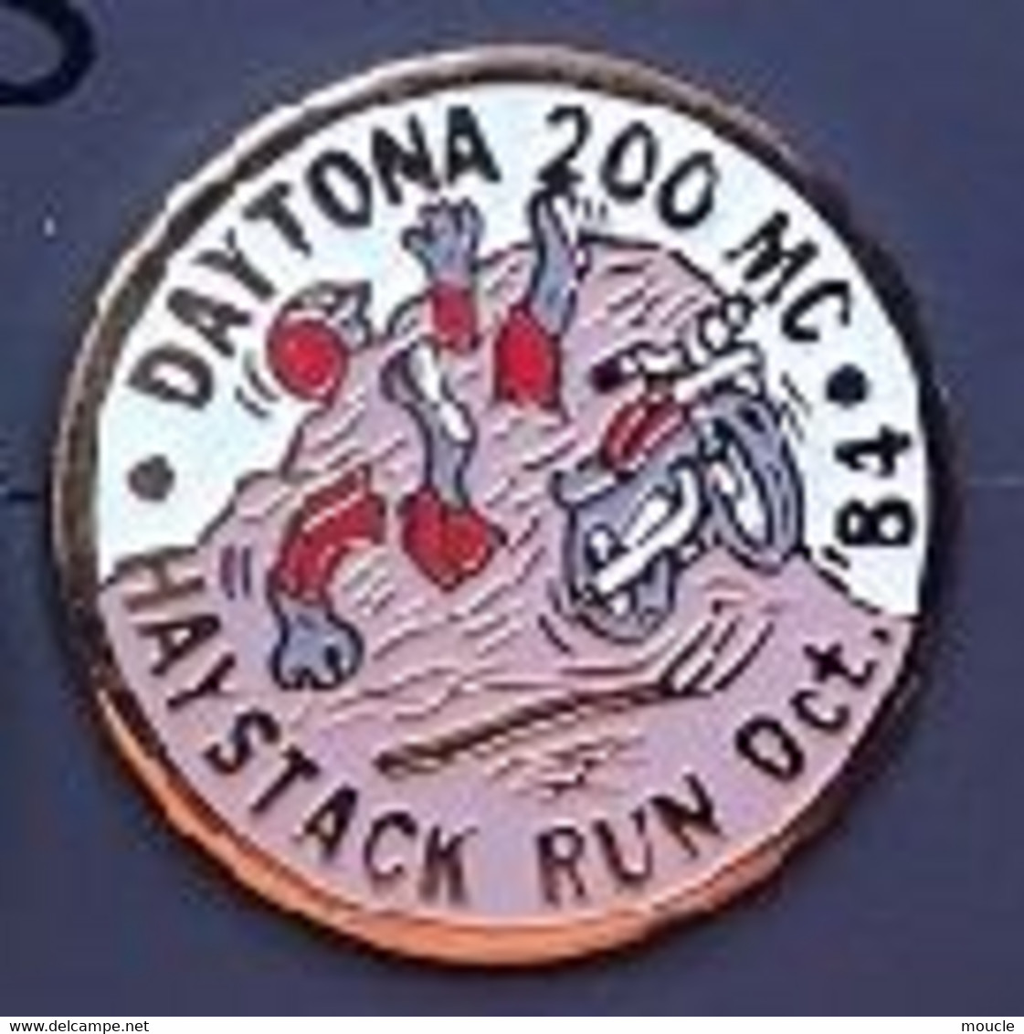 MOTO - MOTOCYCLISTE - MOTORBIKE - MOTORRAD - BIKER - DAYTONA 200 M/C - HAYSTACK RUN OCT '84 - 1984-USA-FOND BLANC - (31) - Motorbikes