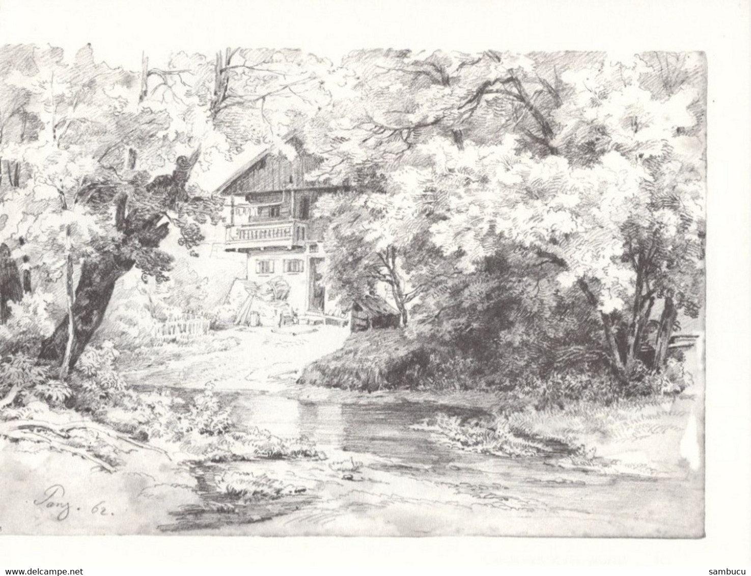 Christian Mali 1832-1906 - Rosenheim Pang An Der Kalten - Dessins