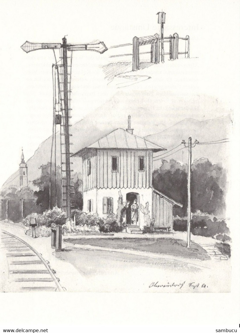 Christian Mali 1832-1906 - Bahnhofwärterhaus In Oberaudorf - Dessins