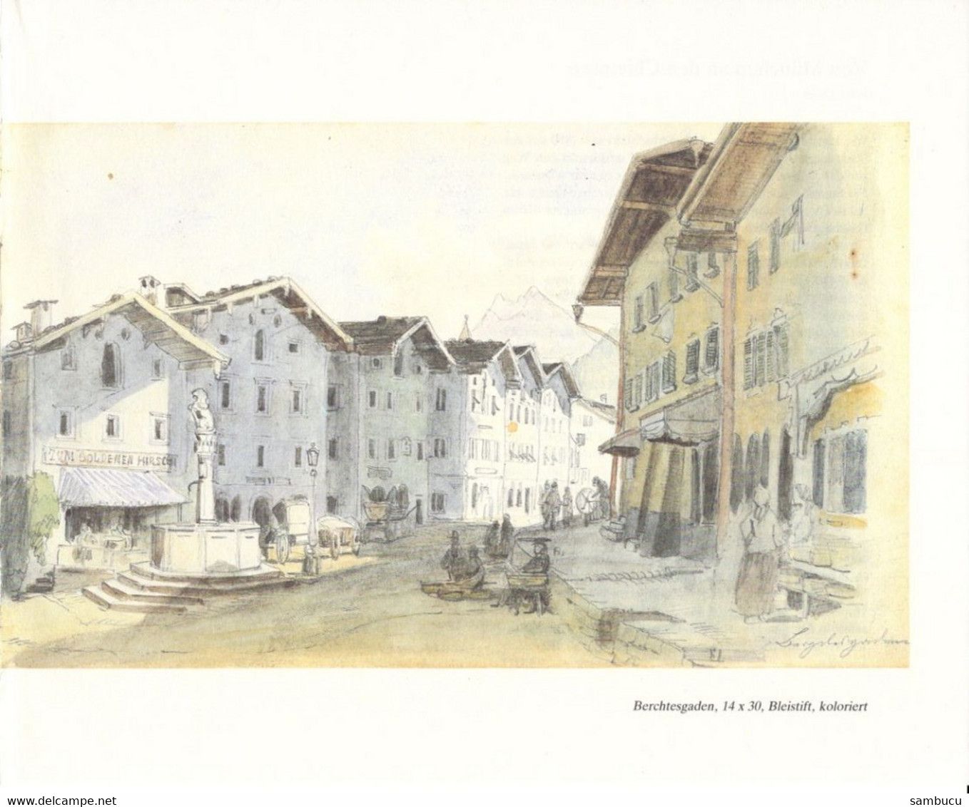 Christian Mali 1832-1906 - Berchtesgaden Coloriert - Dessins