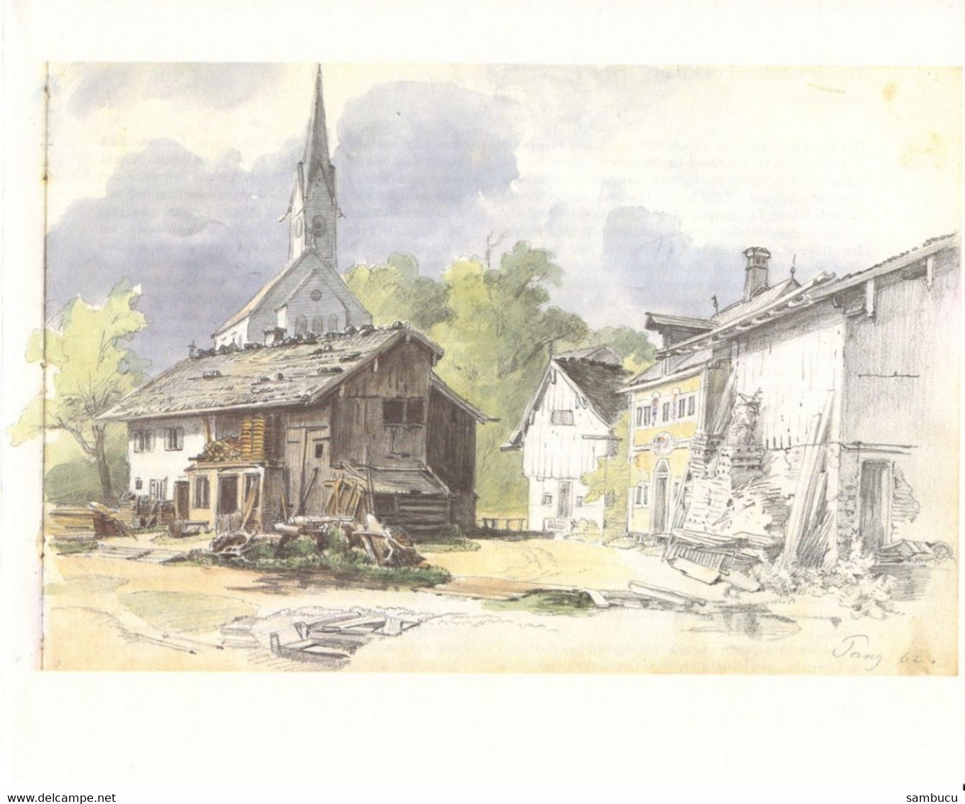 Christian Mali 1832-1906 - Rosenheim In Pang Coloriert - Dessins