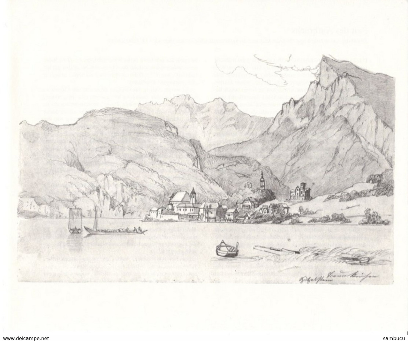 Christian Mali 1832-1906 - Traunkirchen - Dessins