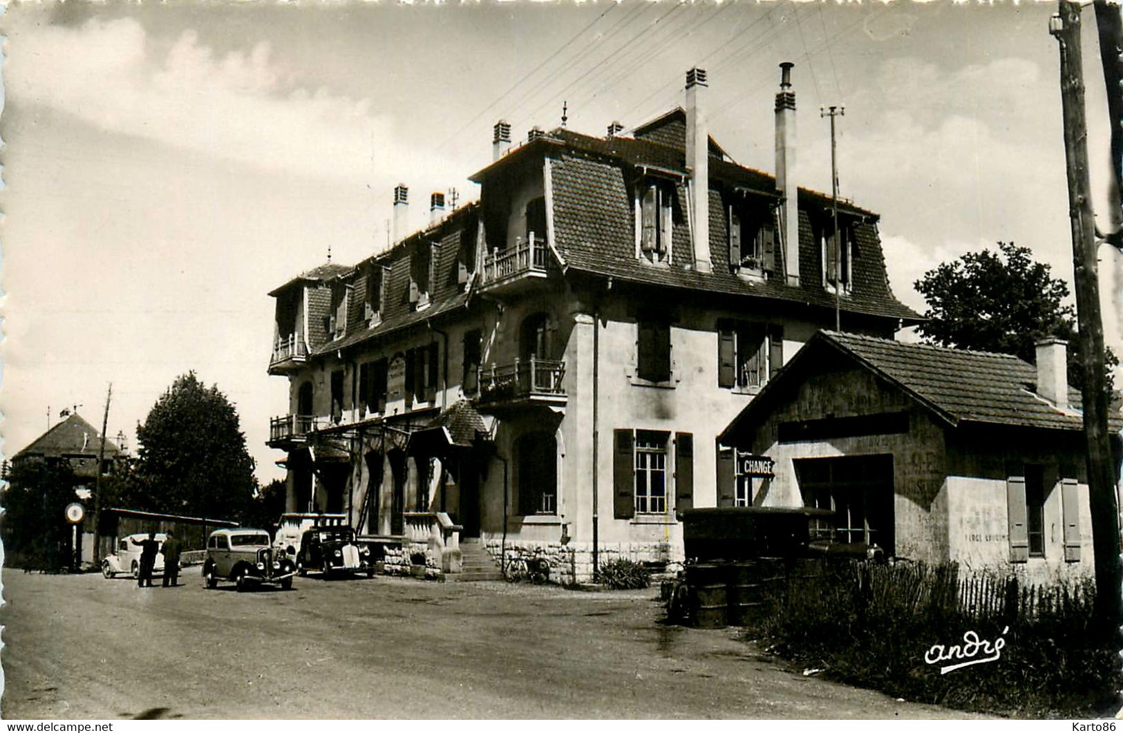 St Julien En Genevois * Route Et La Douane * Aduana Douanier * Automobile Voiture Ancienne - Saint-Julien-en-Genevois