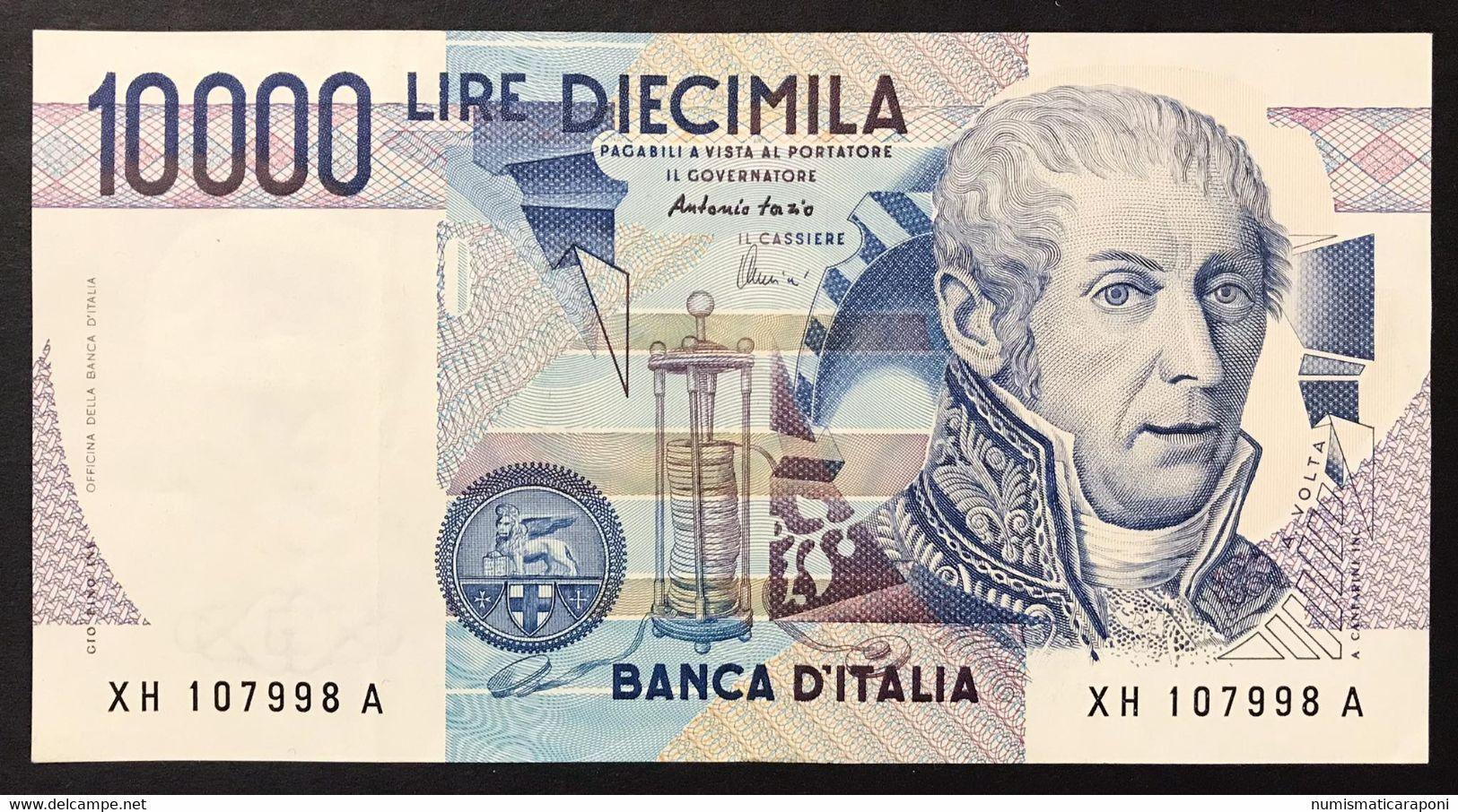 10000 Lire Alessandro Volta Serie Sostitutiva XH 1997 Bb/spl Leggere Pieghe  LOTTO 4212 - 10.000 Lire