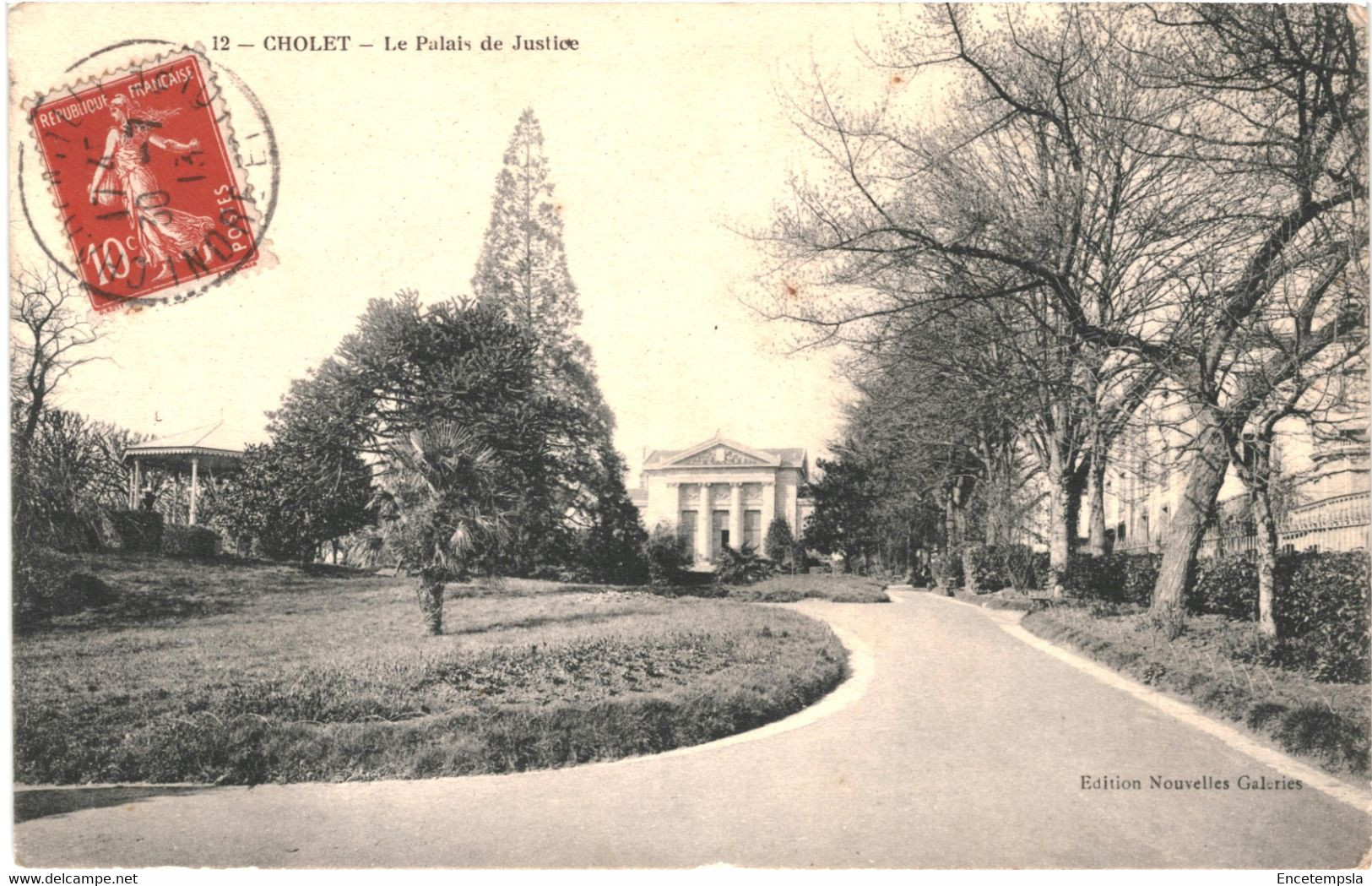 CPA Carte Postale France  Cholet Palais De Justice 1913 VM60386 - Cholet