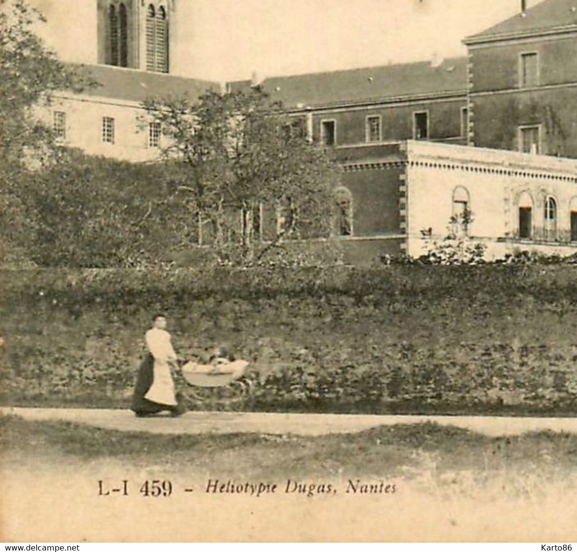 Les Couets , Bouguenais * Le Pensionnat * Landau Ancien Pram Kinderwagen Nounou Nourrice Bébé Enfant - Bouguenais