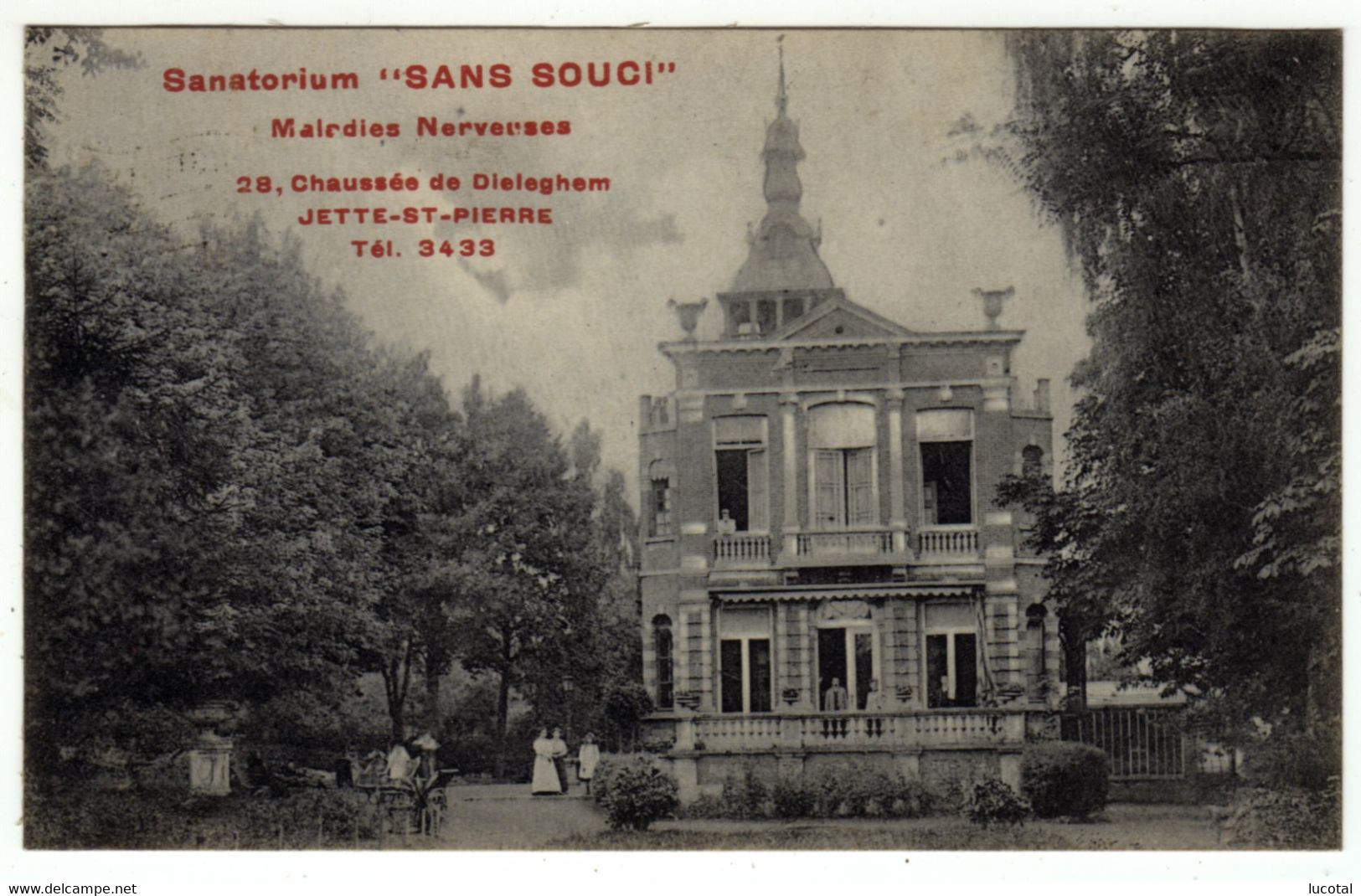 Bruxelles - Jette - Sanatorium - Sans Souci - Titeca - Carte Publicitaire Pour Le Sanatorium - 1910 - Edit. Marcovici. - Jette