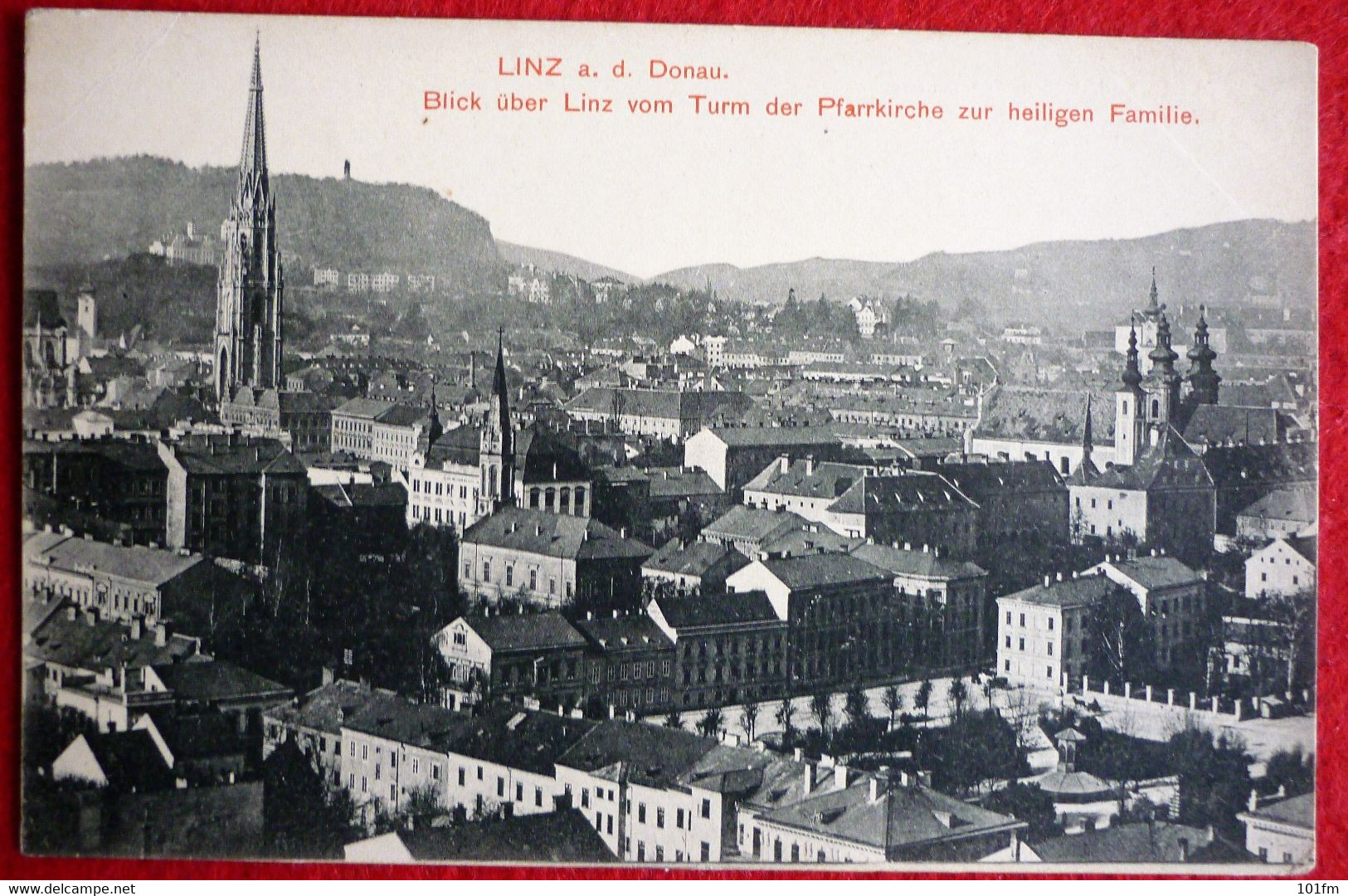 AUSTRIA - LINZ, BLICK UBER LINZ VOM TURM DER PFARRKIRCHE ZUR HEILIGEN FAMILIE - Linz