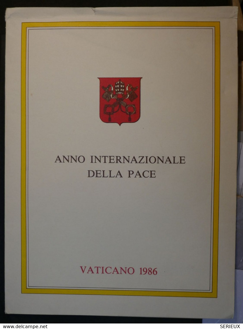 &  ITALIA VATICANO  BELLE CARTE DOUBLE   ANNE DE LA PAIX  1986 + AFF. PLAISANT - Covers & Documents
