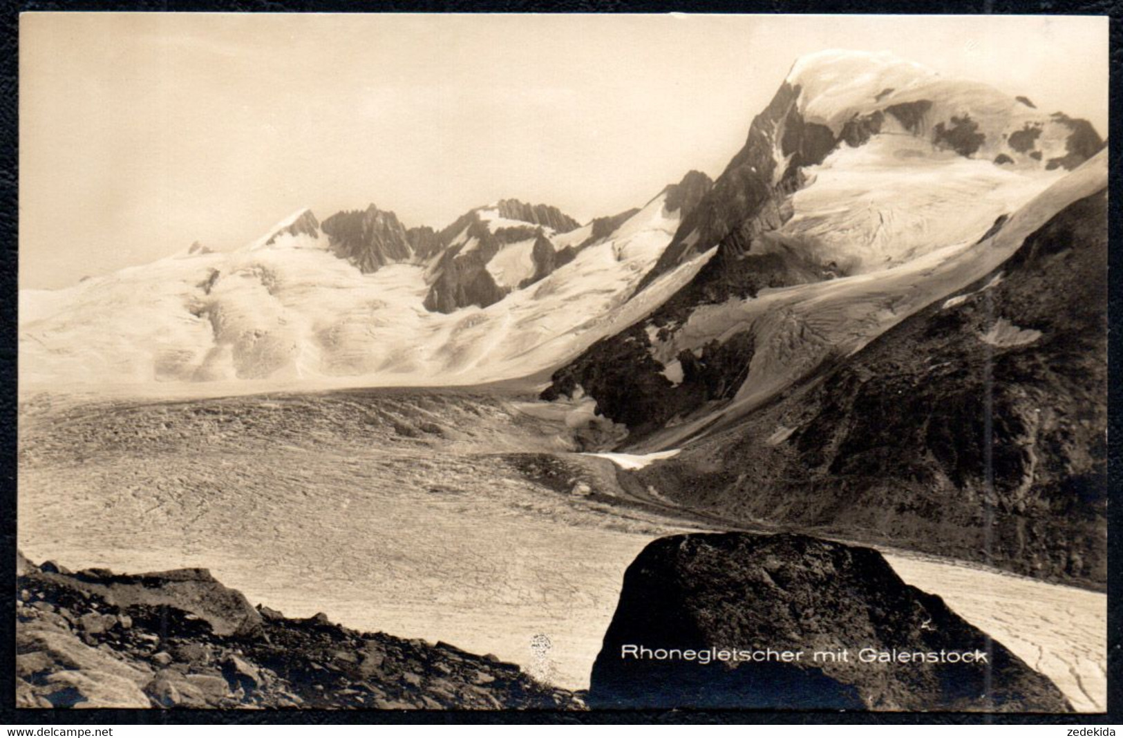 F6083 - Rhonegletscher Gletscher Und Galenstock Schweiz - Verlag E. Goetz - Lens