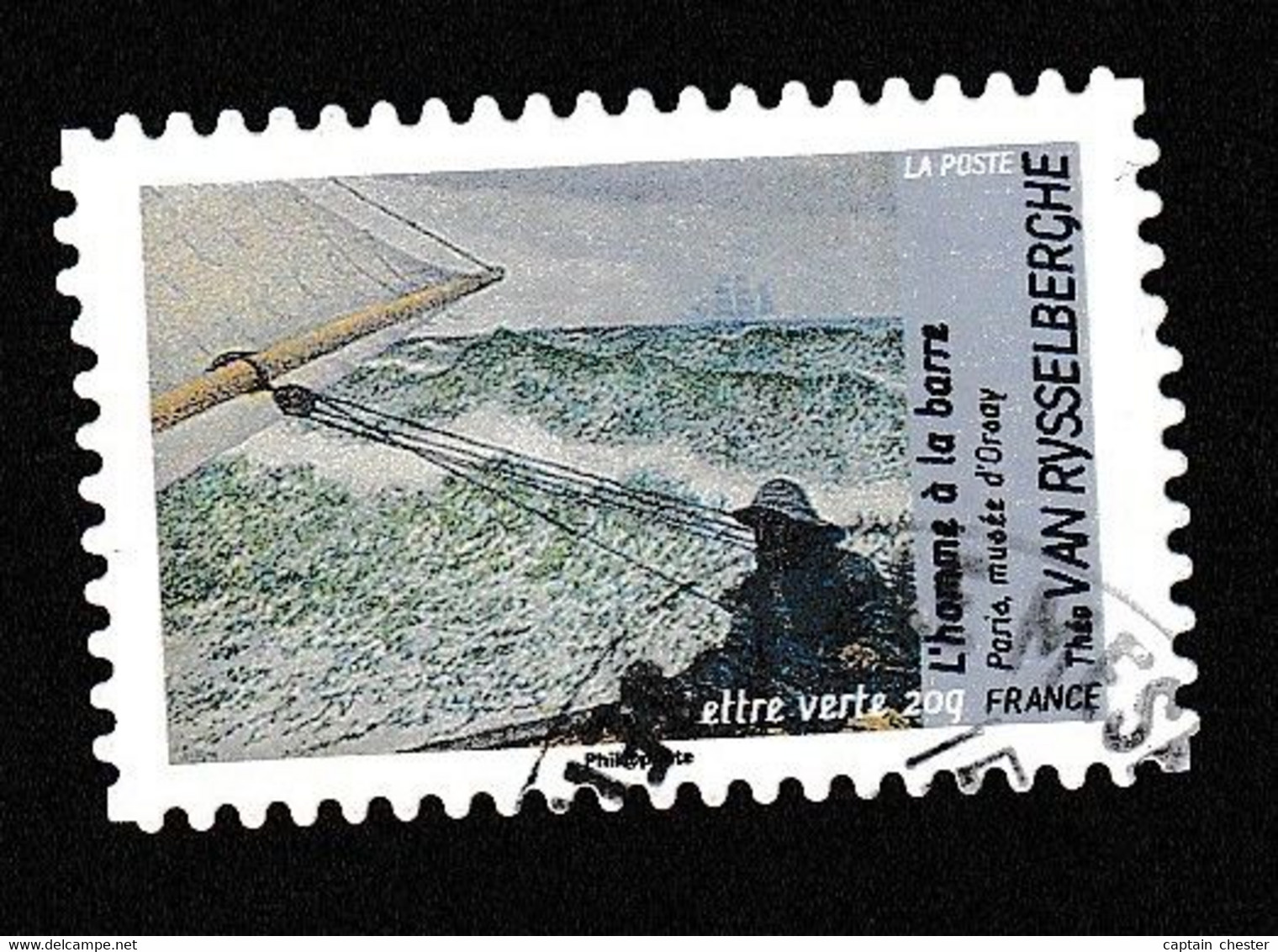 IMPRESSIONNISTES VAN RYSSELBERGHE - Autoadhésif N° 832 De 2013 - TRES BELLE VARIETE DE PIQUAGE - Used Stamps