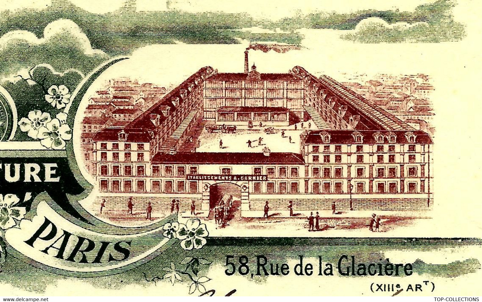 PARIS INDUSTRIE 1913 ENTETE  Garnier Manufacture De Voitures De Toute Nature Paris Pour Braun à SENS Yonne B.E. V.SCANS - 1900 – 1949