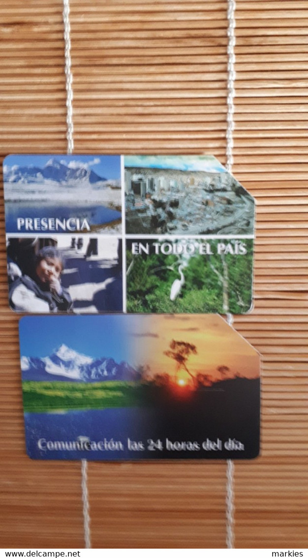 2 Phonecard  Bolivia UsedRare ! - Bolivië