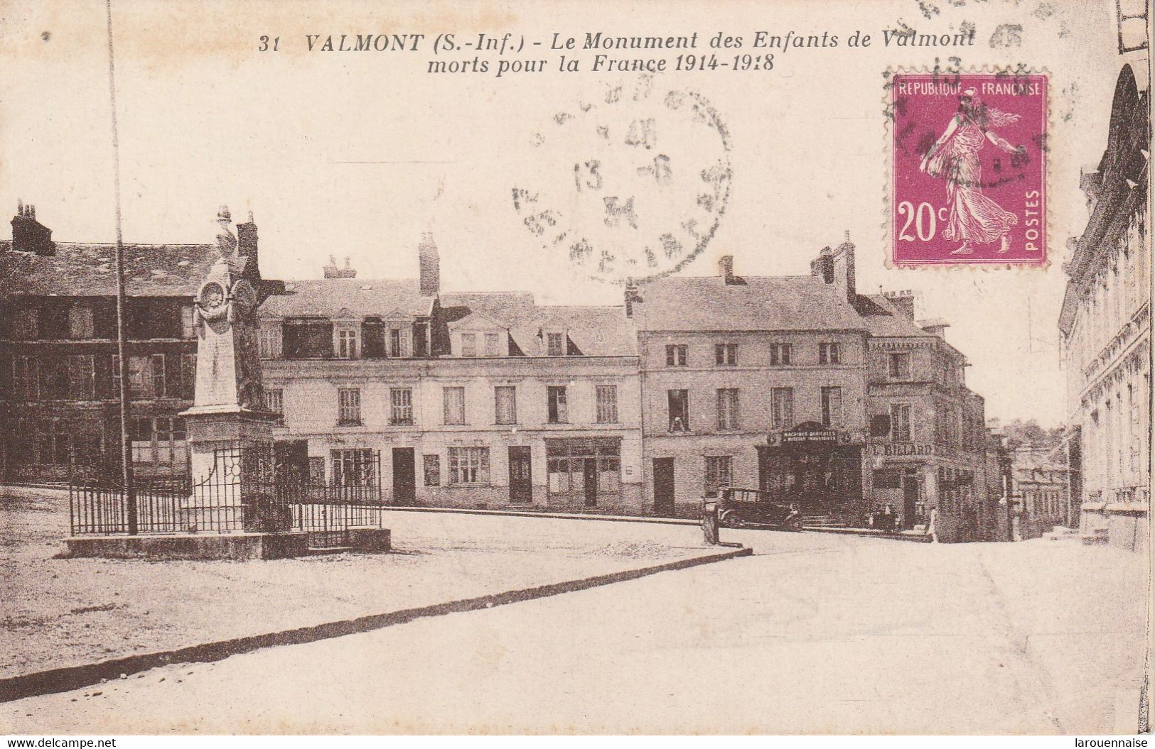 76 - VALMONT - Le Monument Des Enfants De Valmont Morts Pour La France - Valmont