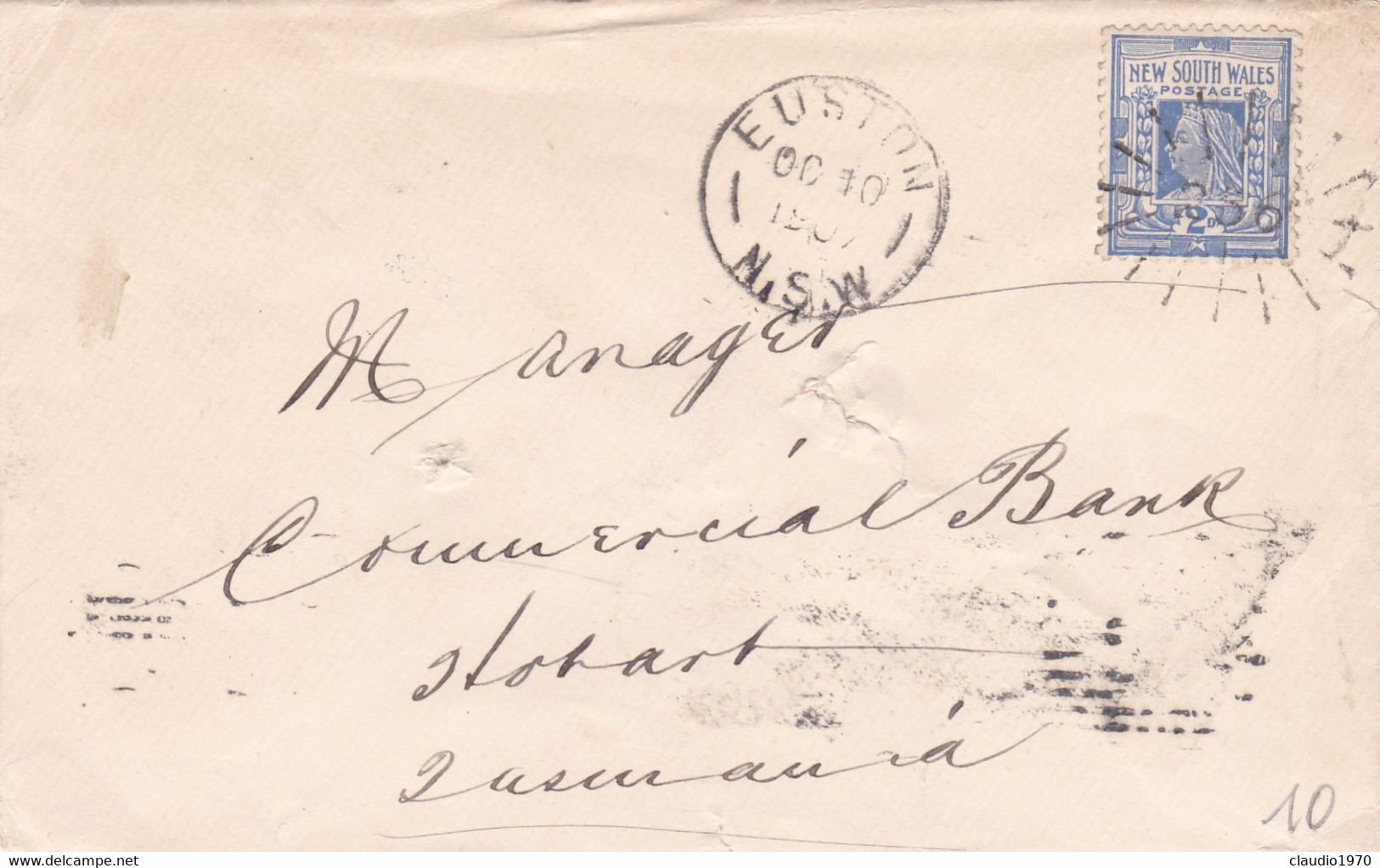 AUSTRALIA  - NEW SOUTH WALES - BUSTA VIAGGIATA - Lettres & Documents