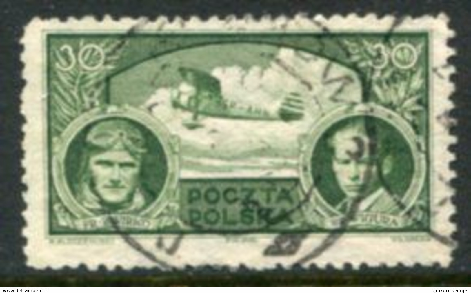 POLAND 1933 Air Race Victory  Used.  Michel 281 - Used Stamps