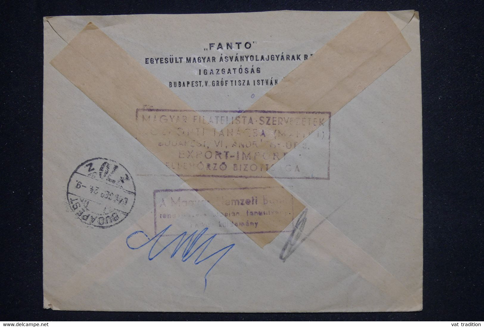 HONGRIE - Enveloppe Pour La France En 1949 - L 135752 - Covers & Documents