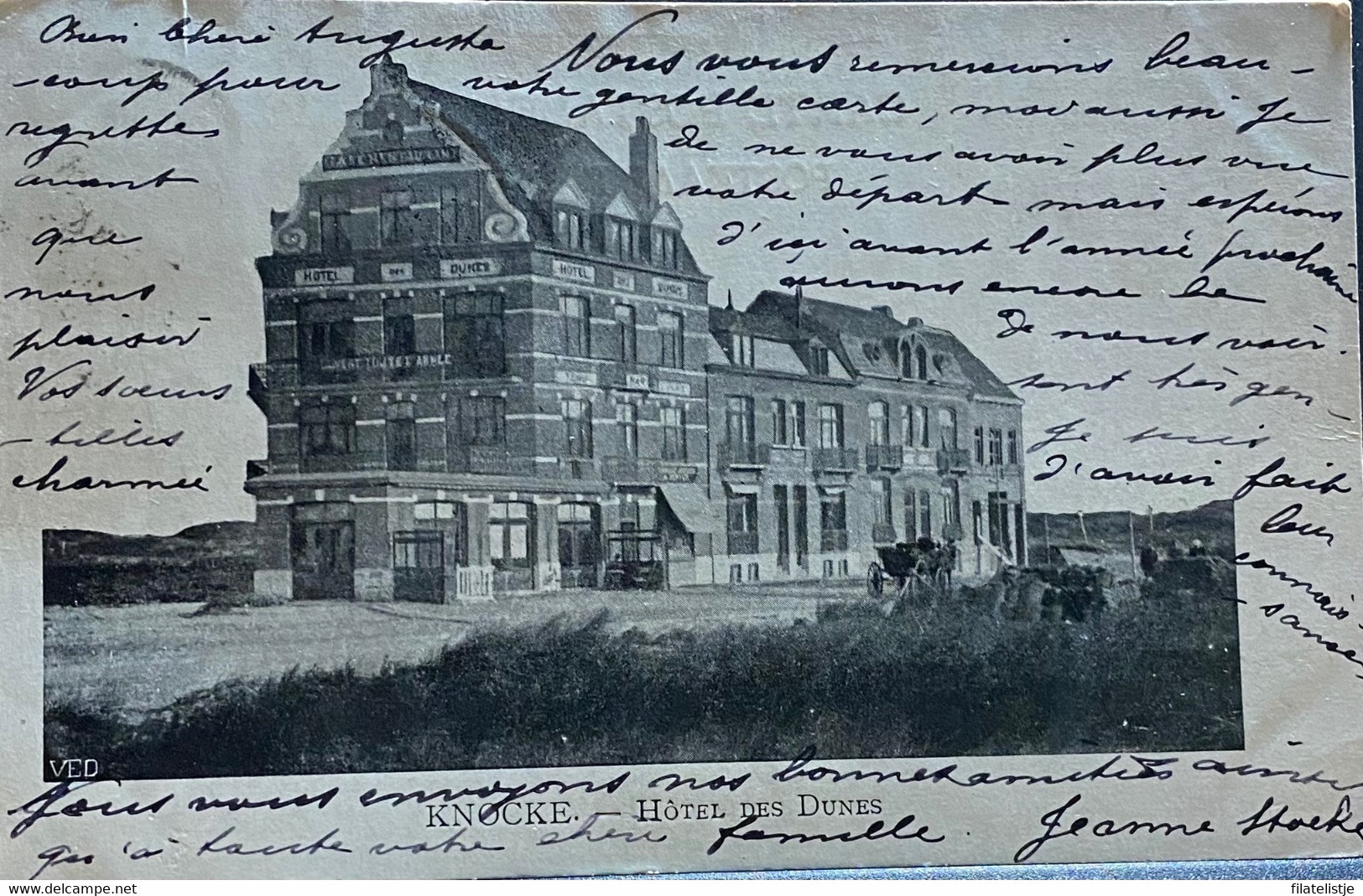 Knokke Hotel Des Dunes Gelopen 1903 - Knokke