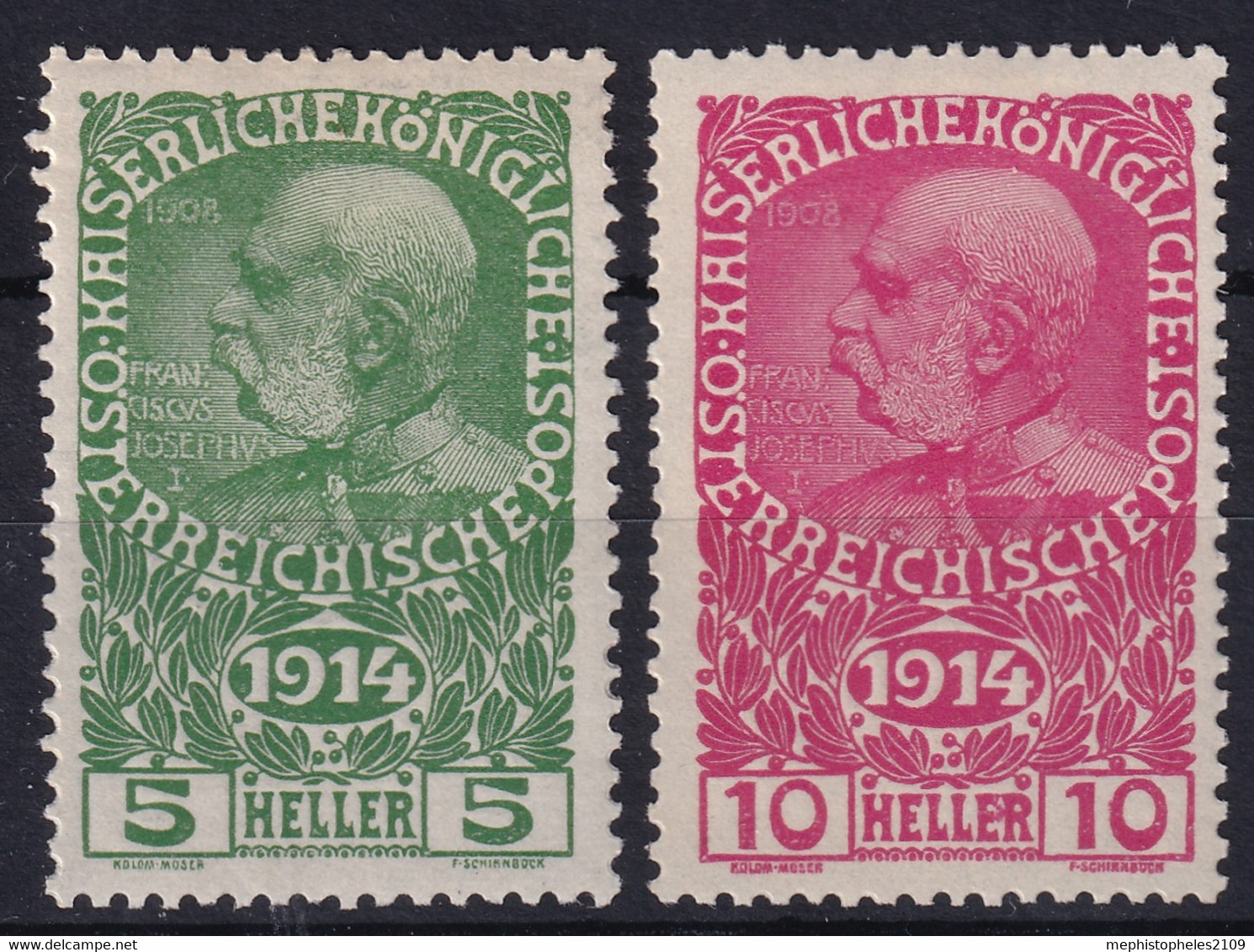 AUSTRIA 1914 - MLH - ANK 178, 179 - Ungebraucht