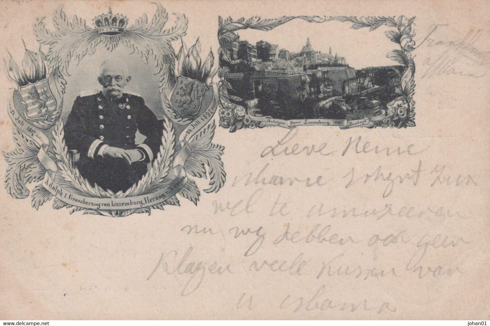1897 - CPA / ROYALTY / Luxembourg / Herzog Adolph Von Nassau / Großherzog Von Luxemburg / Grand-duc Adolphe - Familia Real