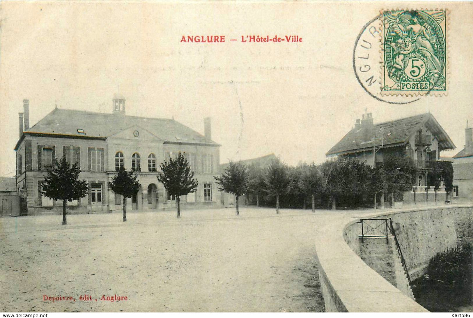 Anglure * La Place De L'hôtel De Ville * Mairie - Anglure