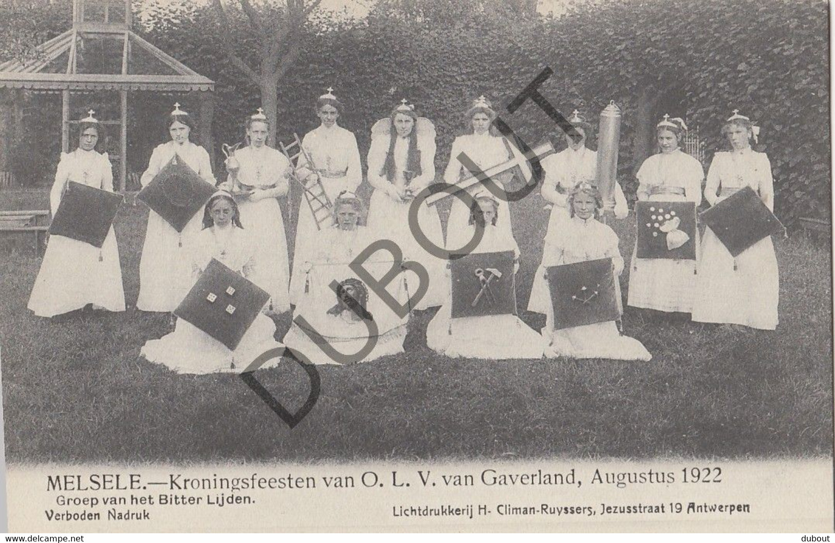 Postkaarte/Carte Postale - MELSELE - Kroningsfeesten Van OLV Van Gaverland, Augustus 1922 (C2641) - Beveren-Waas