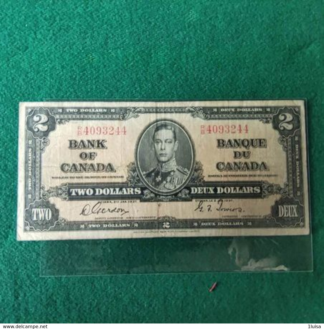 CANADA 2 DOLLAR 1937 - Canada