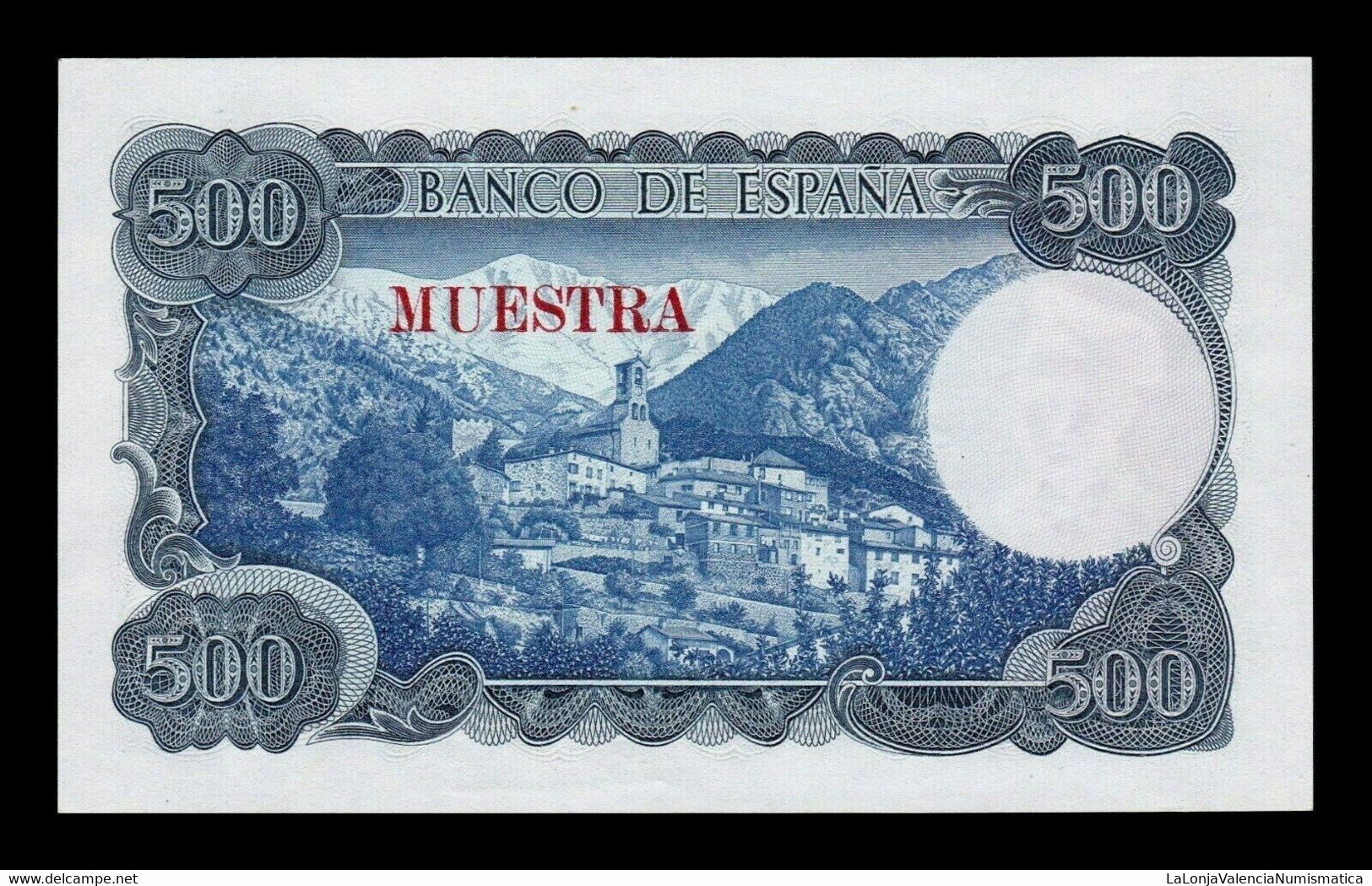 España Spain 500 Pesetas Jacinto Verdaguer 1971 Pick 153s Muestra Specimen SC UNC - 500 Pesetas