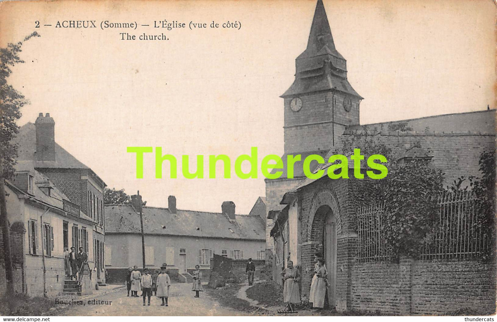 CPA 80 ACHEUX L'EGLISE SOMME - Acheux En Amienois