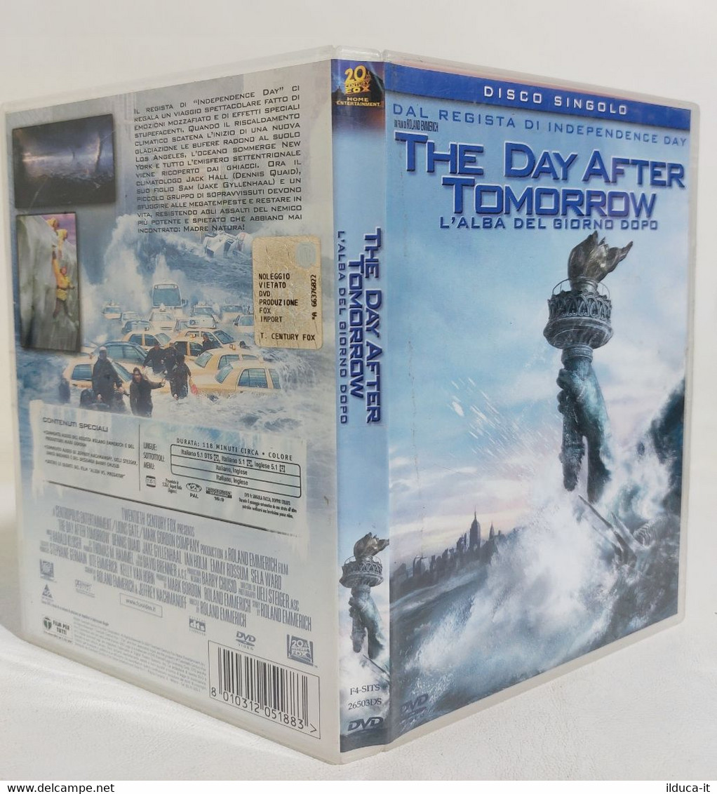 I109503 DVD - THE DAY AFTER TOMORROW - R. Emmerich - Dennis Quaid, Jake Gyllenh - Ciencia Ficción Y Fantasía