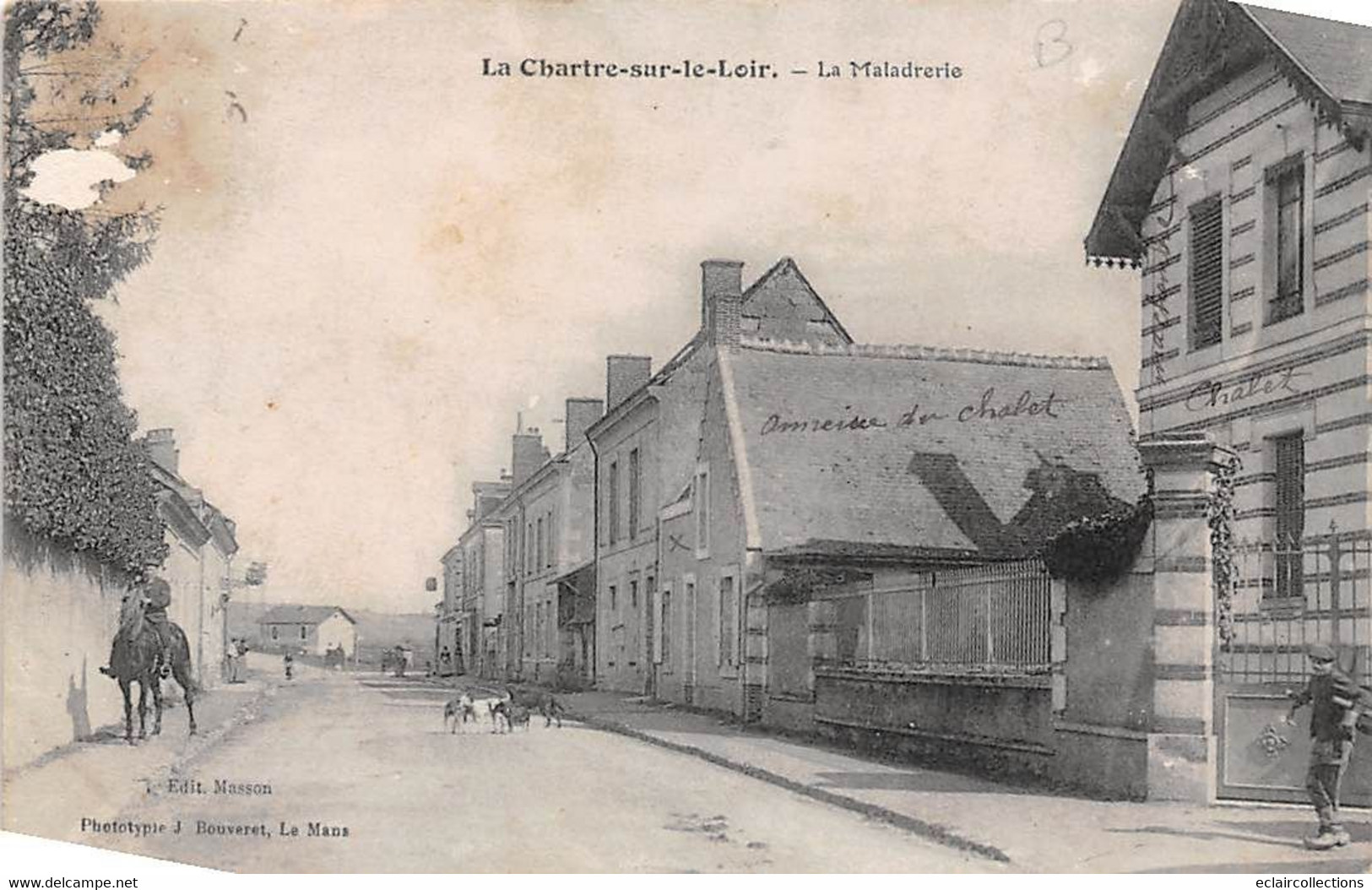 La Chartre Sur Le Loir      72    La  Maladrerie   - En Partie Décollée -     ( Voir Scan ) - Other & Unclassified