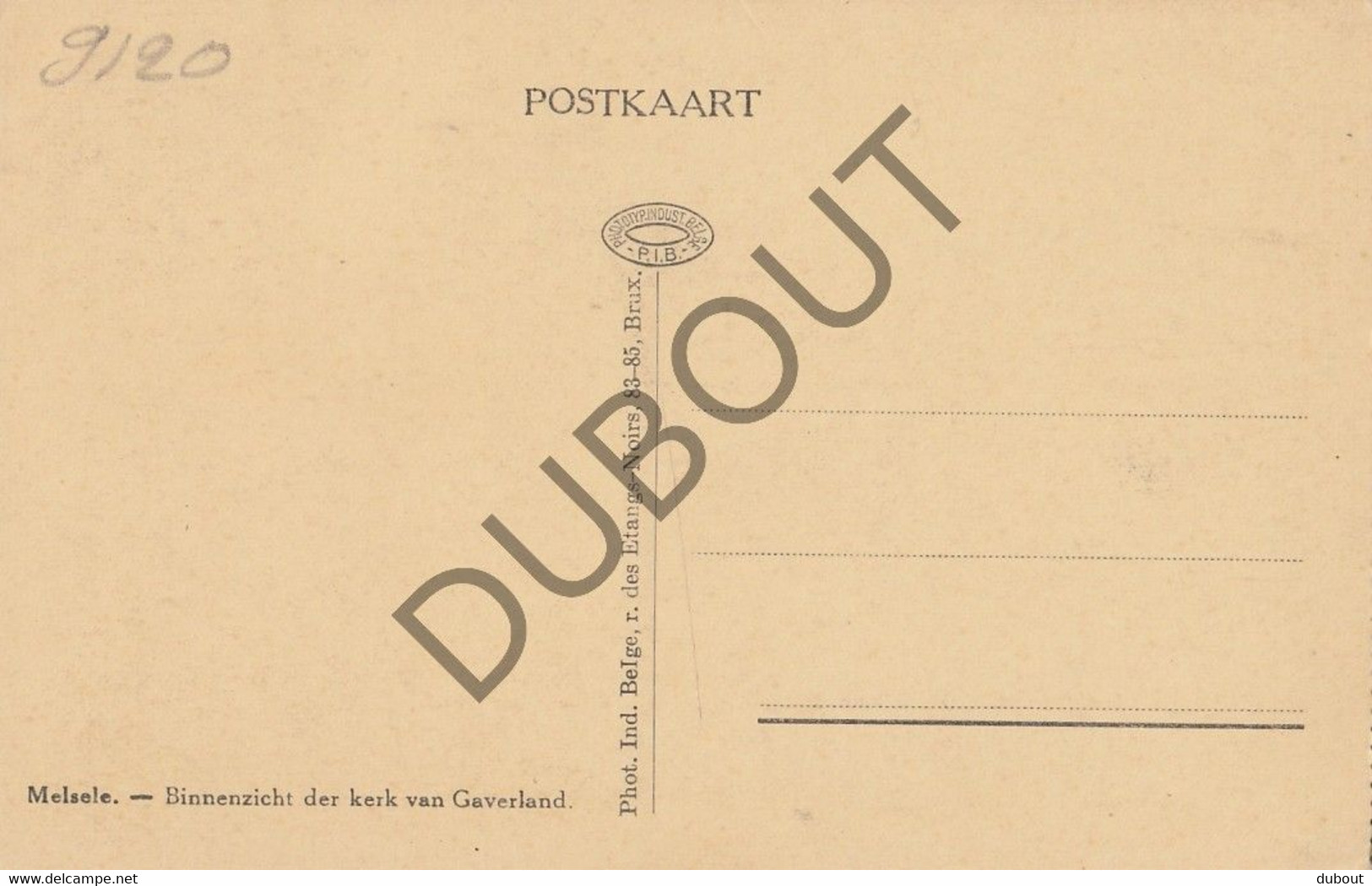 Postkaarte/Carte Postale - MELSELE - Kapel OLV Van Gaverland (C2714) - Beveren-Waas