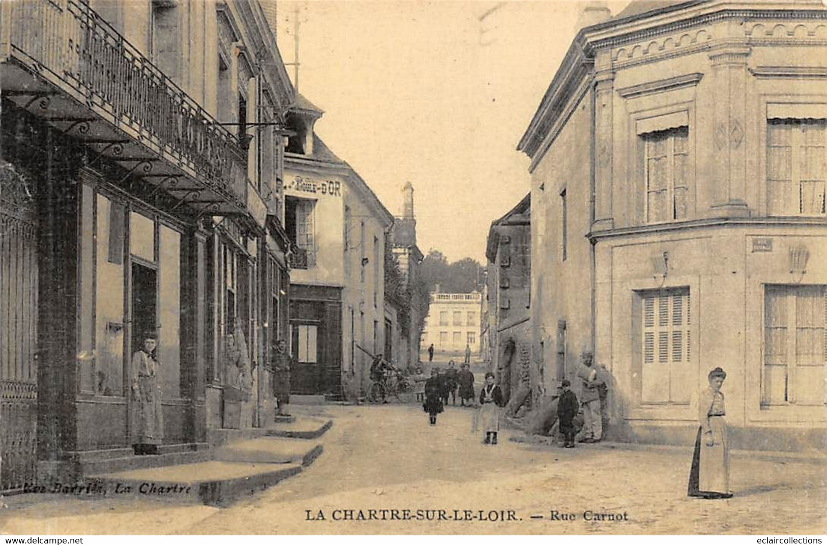 La Chartre Sur Le Loir      72        Rue Carnot   Commerces   ( Voir Scan ) - Sonstige & Ohne Zuordnung