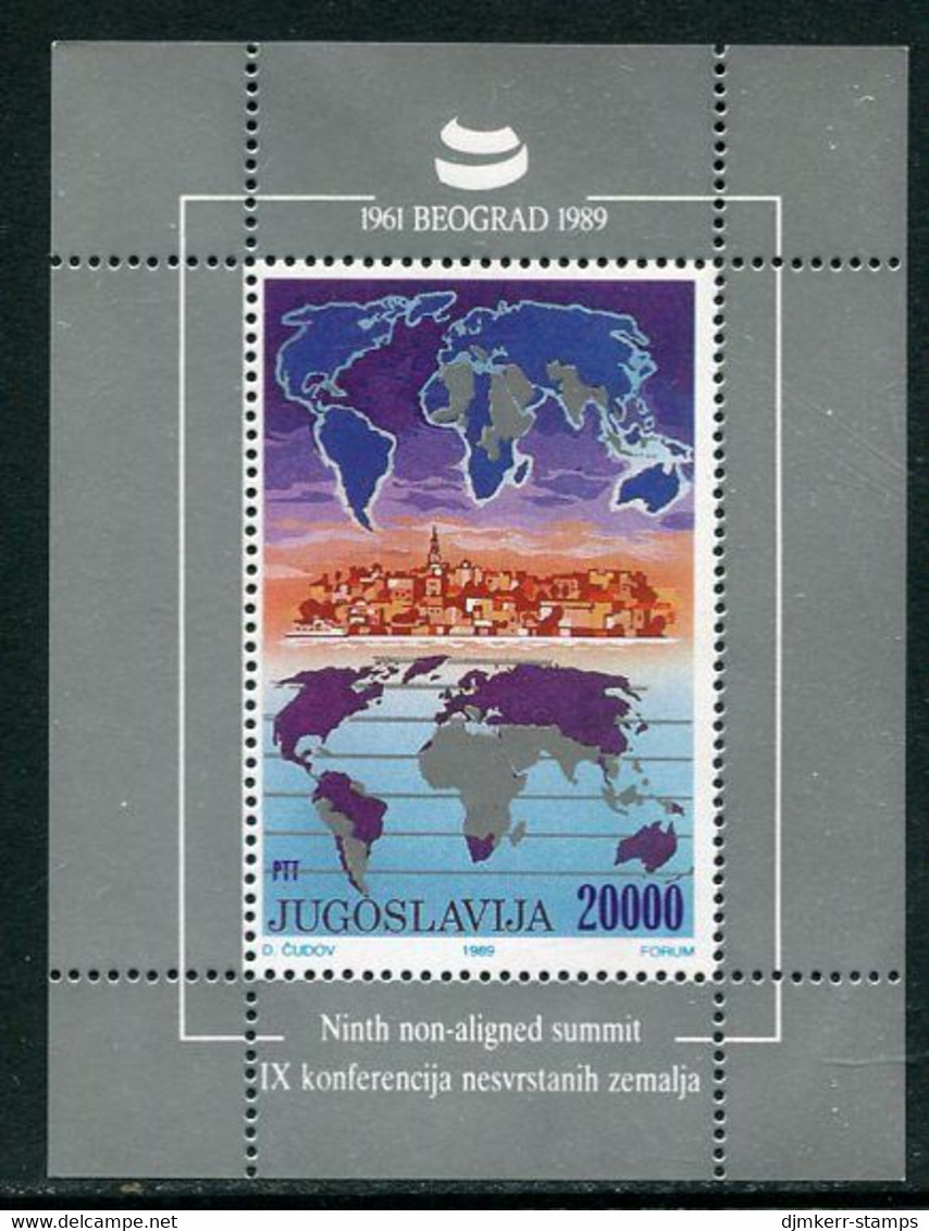 YUGOSLAVIA 1989 Non-aligned Nations Conference Block MNH / **.  Michel Block 35 - Nuovi